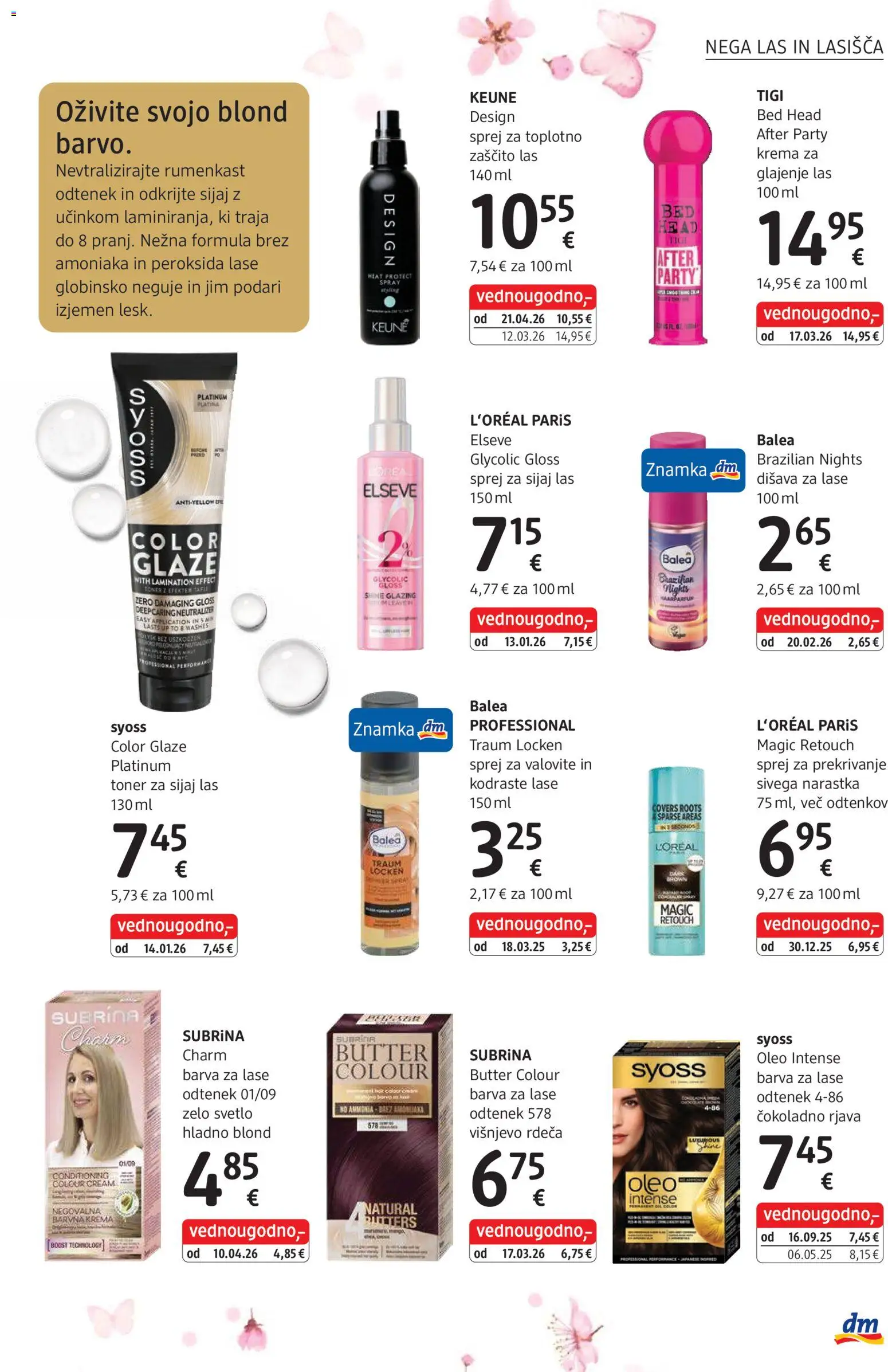 Novi DM Drogerie Markt katalog ponudbe – veljaven od 01.07.2026 | Stran: 19 | Izdelki: Barvna krema, Disava, Krema, Barva