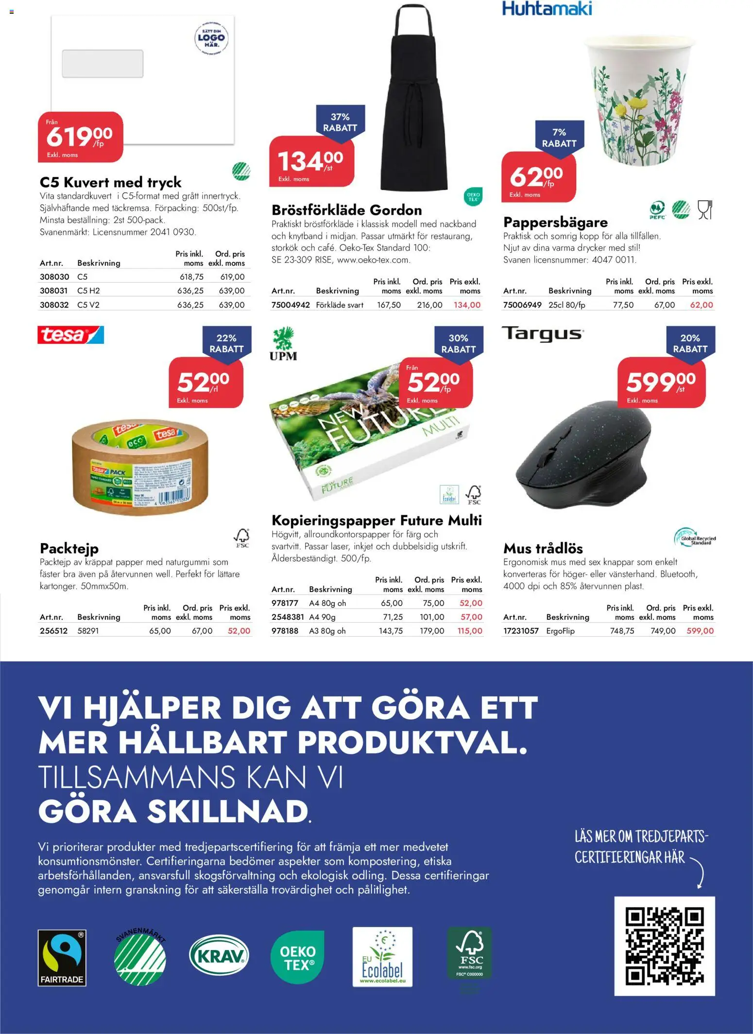Lyreco reklamblad aktuell från 06.04.2026 | Sida: 35 | Produkter: Papper, Kopieringspapper, Kuvert, Mus
