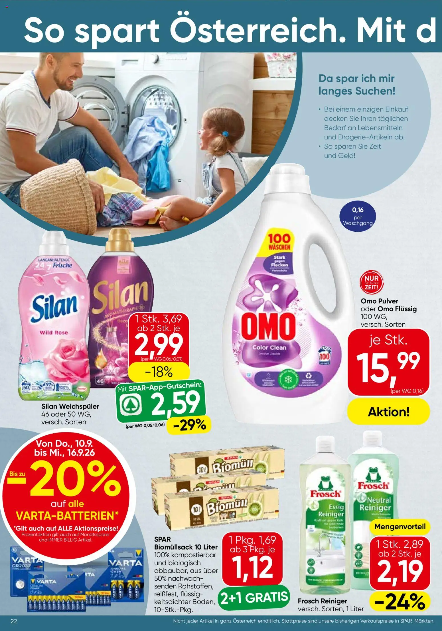 Spar - Flugblatt gültig ab 10.09.2026 | Seite: 22