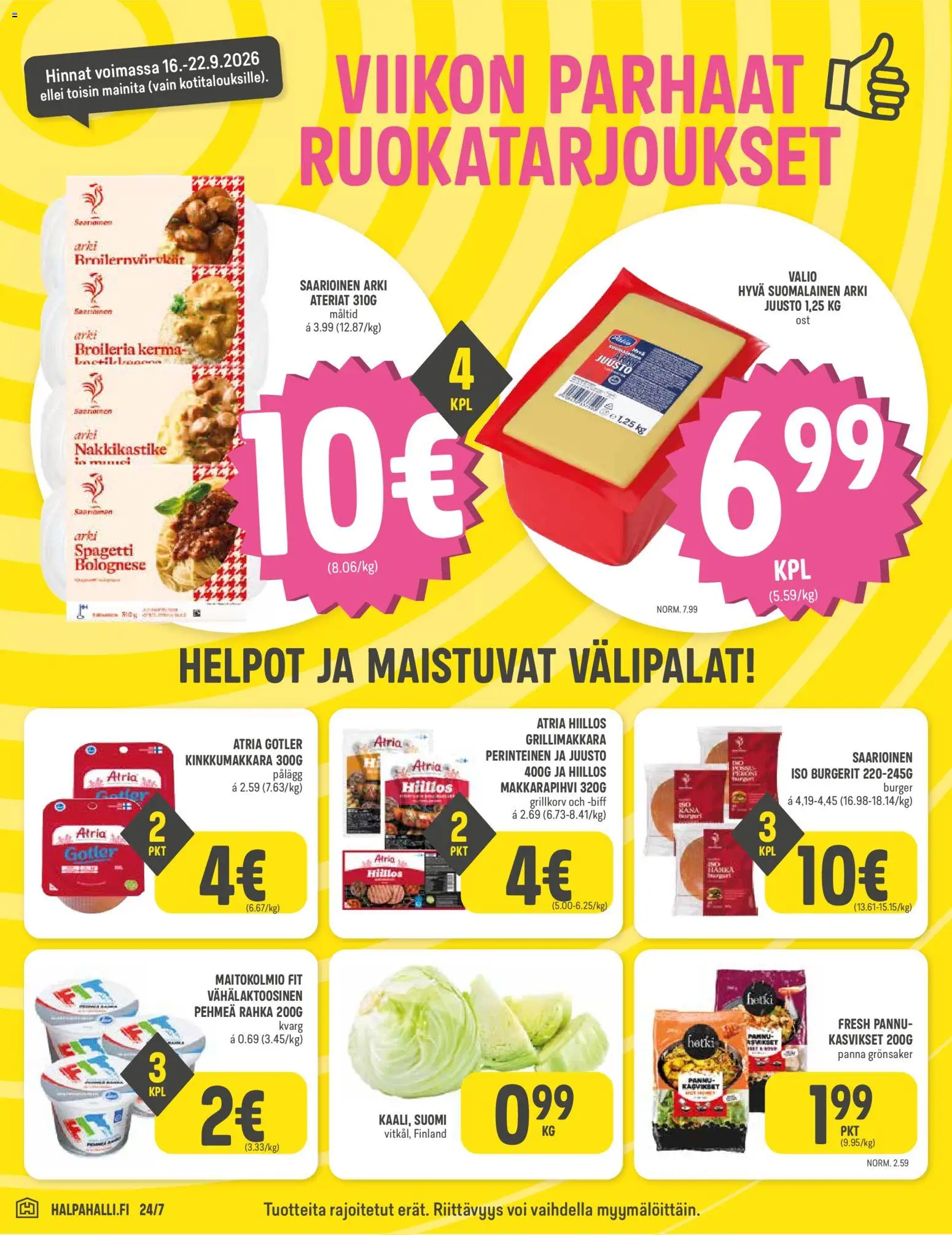 Halpa Halli tarjoukset – voimassa 16/09/2026 alkaen | Sivu: 2