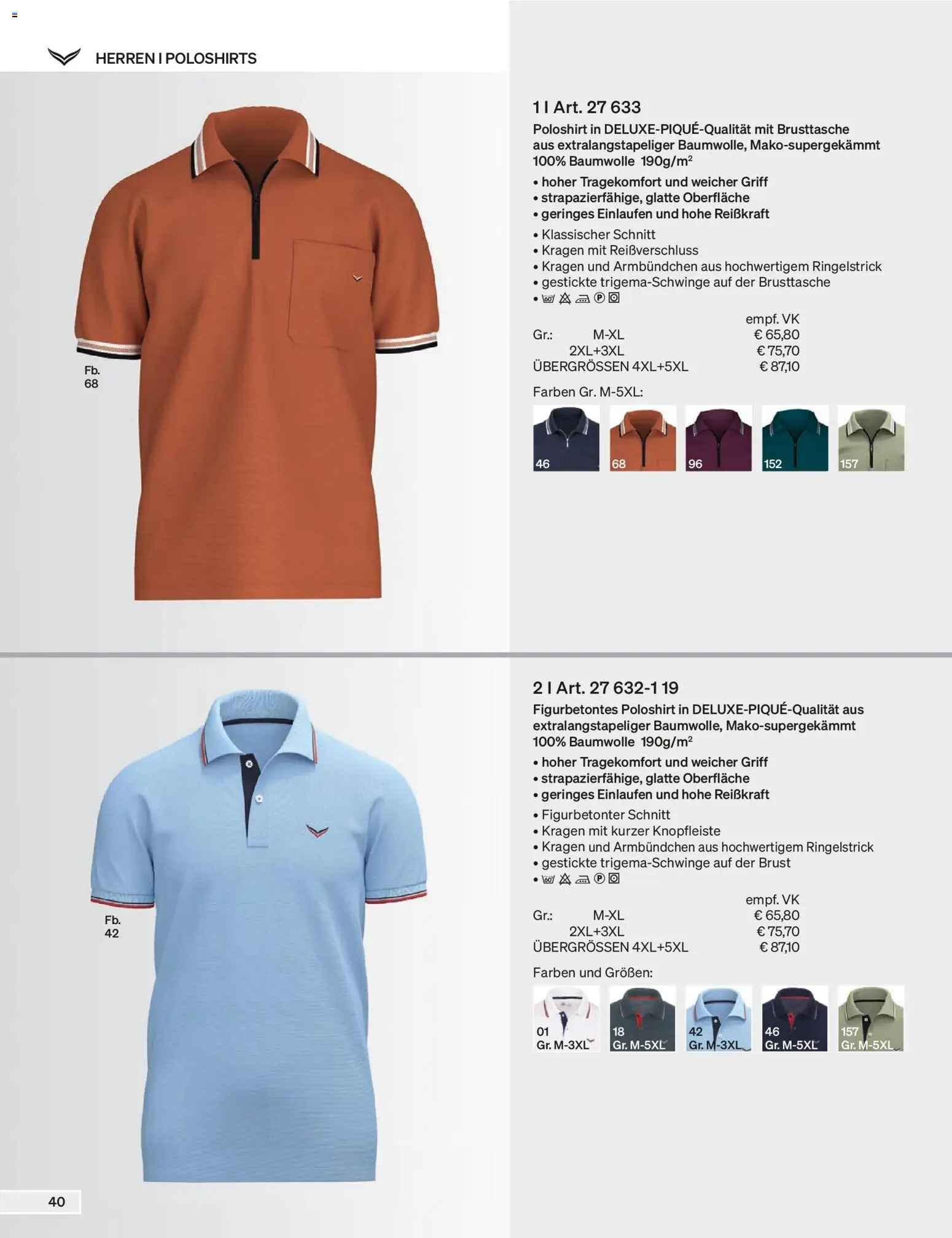 Trigema Prospekt – gültig ab 01.09.2026 | Seite: 41 | Produkte: Poloshirt