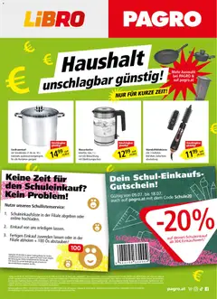 Libro Flugblatt ab 09.07.2026 gültig | Seite: 1 | Produkte: Uhr, Drucker, USB, Wasserkocher