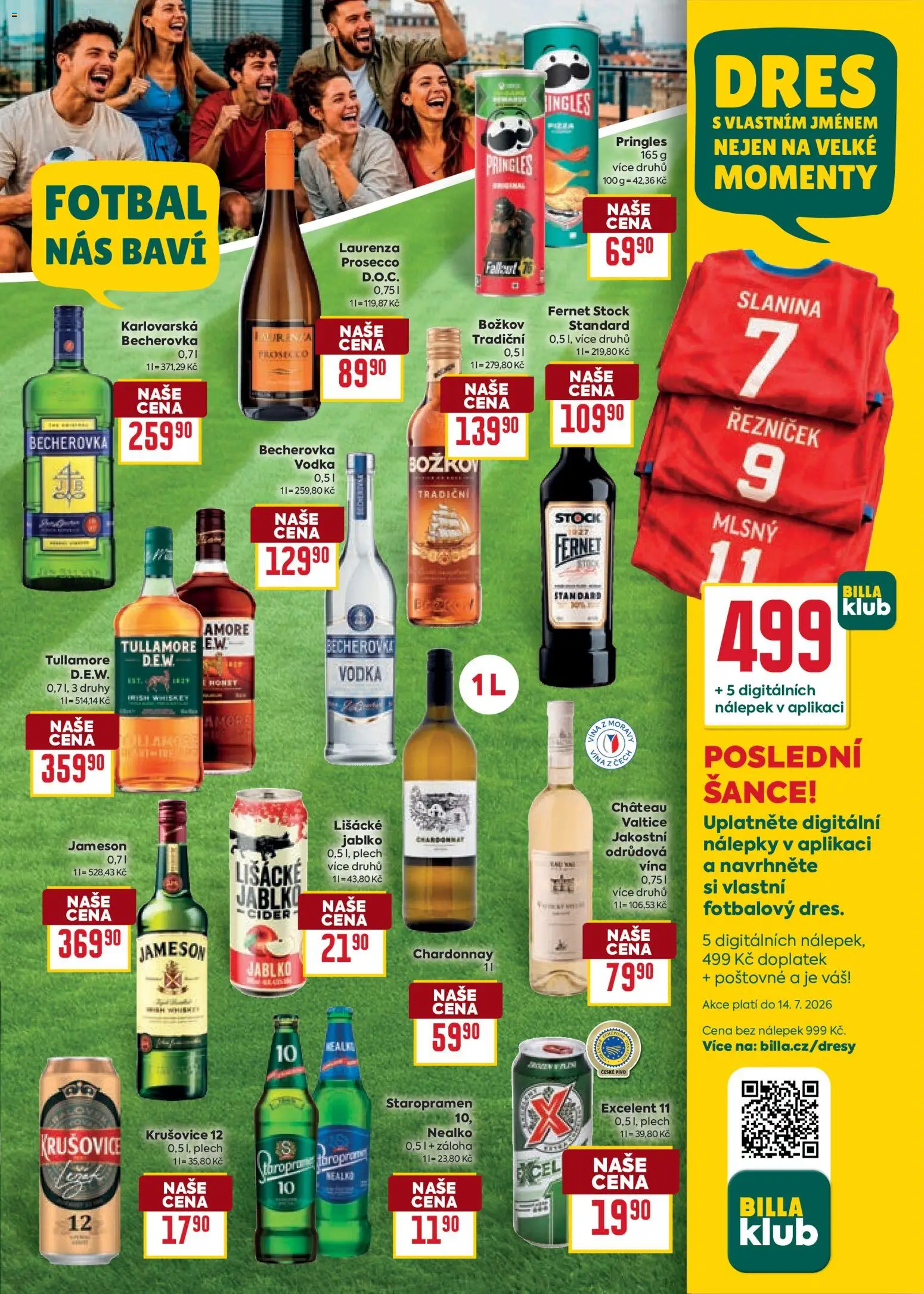 Billa Velký leták od 08.07.2026 | Strana: 27 | Produkty: Vodka, Nálepky, Cider, Krušovice 12