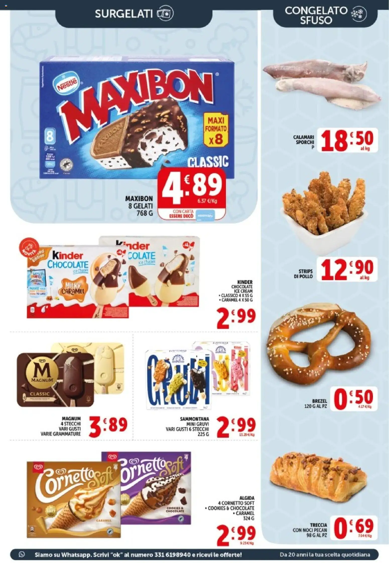 Volantino Decò del 08.06.2026 | Pagina: 9 | Prodotti: Pollo, Cornetto, Calamari, Noci