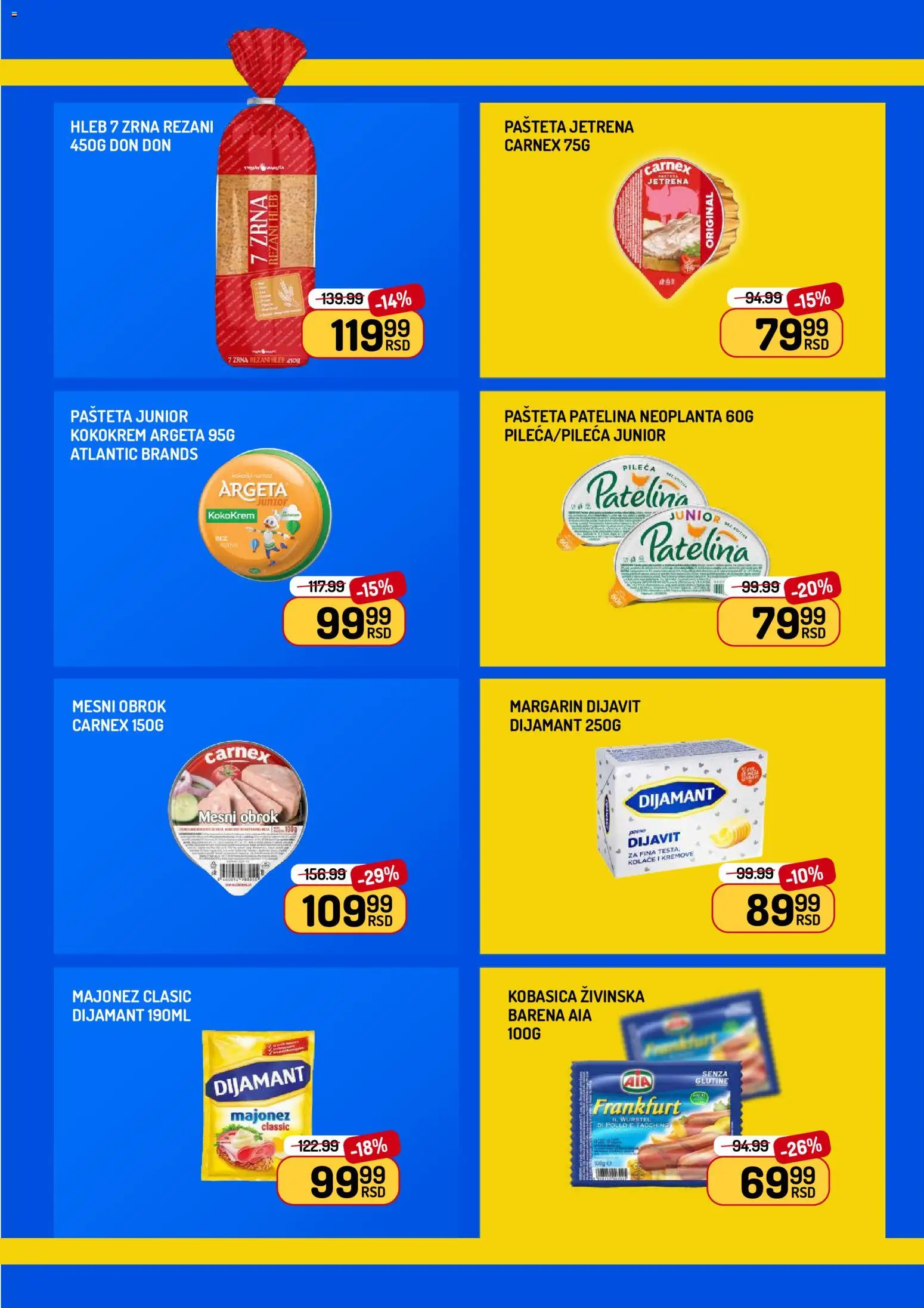 Aman katalog - važi od 17.04.2026 | Strana: 5 | Proizvode: Majonez, Rezani hleb, Margarin, Hleb