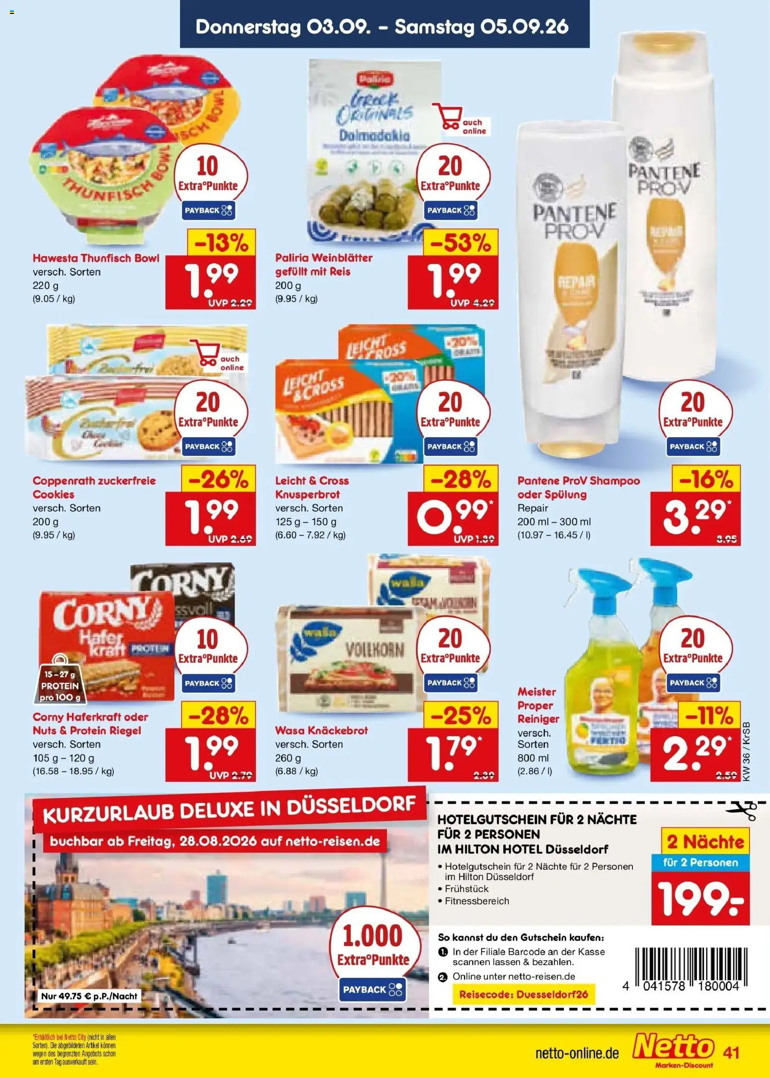 Netto Marken-Discount Prospekt Jüchen – gültig ab 31.08.2026 | Seite: 53 | Produkte: Thunfisch, Spülung, Wasa knackebrot, Reis