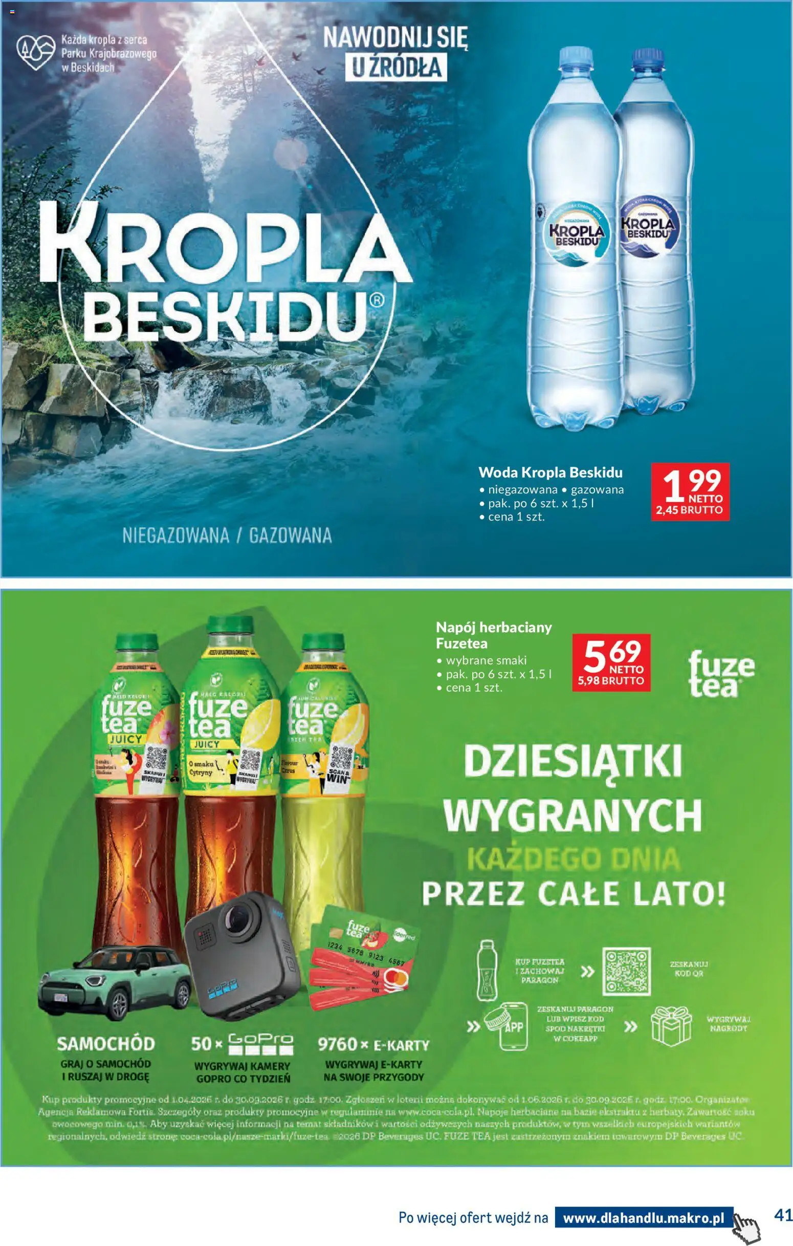 Makro gazetka - Dystrybucja do sklepów od 07.07.2026 | Strona: 41 | Produkty: Napoje, Cytryny, Woda