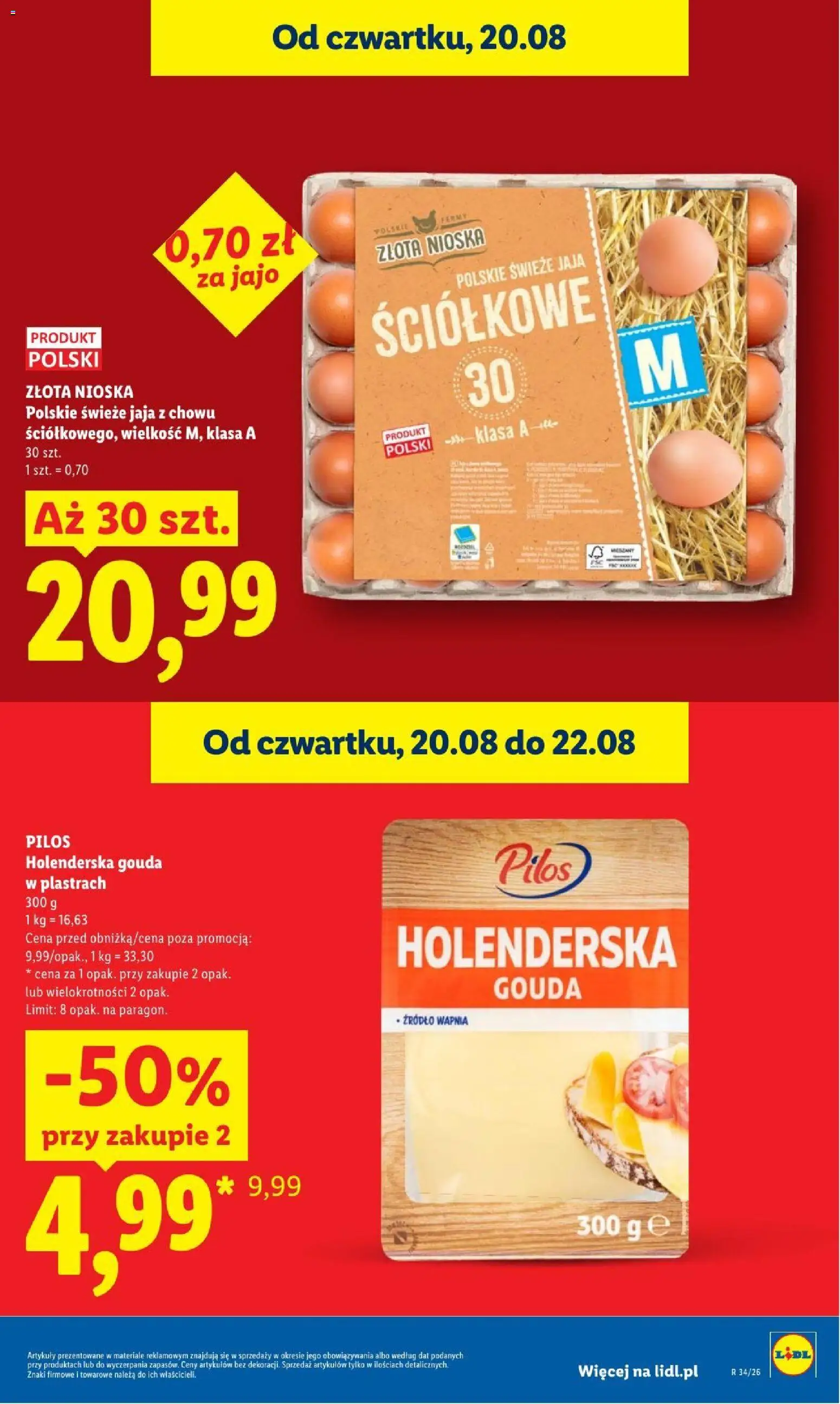 Lidl gazetka od 20.08.2026 | Strona: 13 | Produkty: Jaja