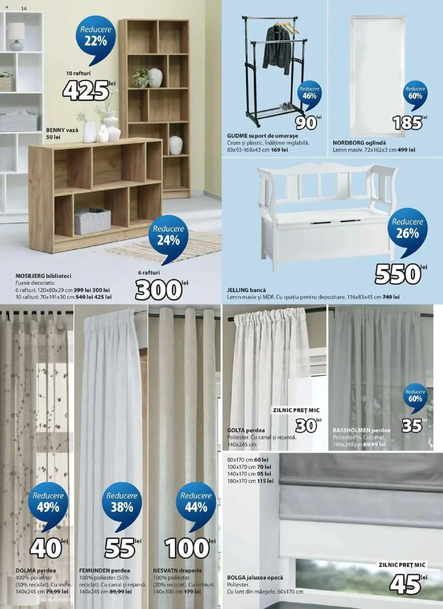 JYSK Catalog actual - Oferta 26.10.2026 - 24.11.2026 | Pagină: 14 | Produse: Vase, Oglindă, Vază, Suport