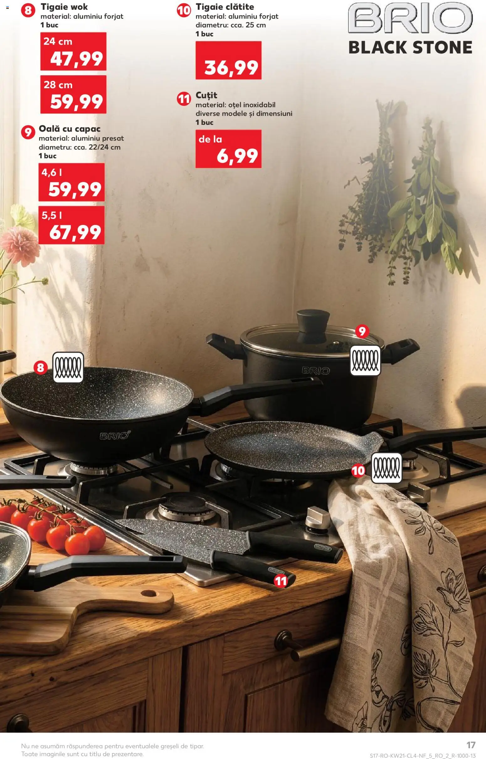 Noul catalog Kaufland – valabil de la 20.05.2026 | Pagină: 17 | Produse: Tigaie, Oală, Cuțit, Clătite