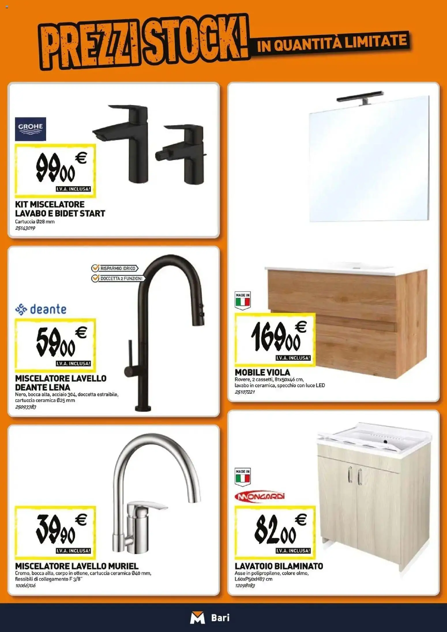 Nuovo TECNOMAT catalogo Bari dal 27/08/2026 > offerte anteprima 🛍️ | Pagina: 5 | Prodotti: Mobile, Lavello, Miscelatore, Specchio