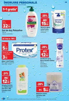 Ofertele Carrefour valabile de la 08.07.2026 | Pagină: 60 | Produse: Săpun solid, Migdale, Săpun, Deodorant