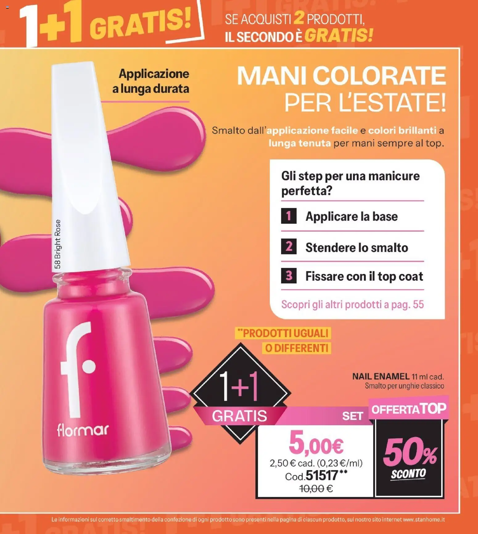 Volantino Stanhome del 14/07/2026 | Pagina: 50 | Prodotti: Smalto per unghie, Top