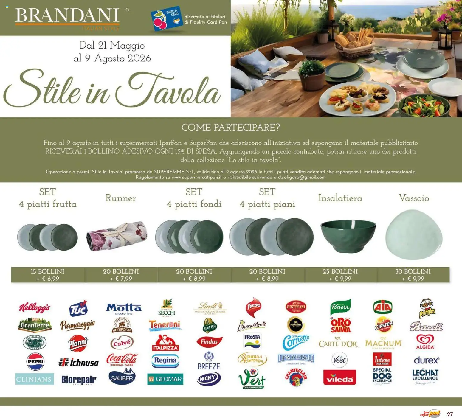 Volantino Pan del 21.05.2026 | Pagina: 27 | Prodotti: Cornetto, Frutta, Vassoio, Pepsi