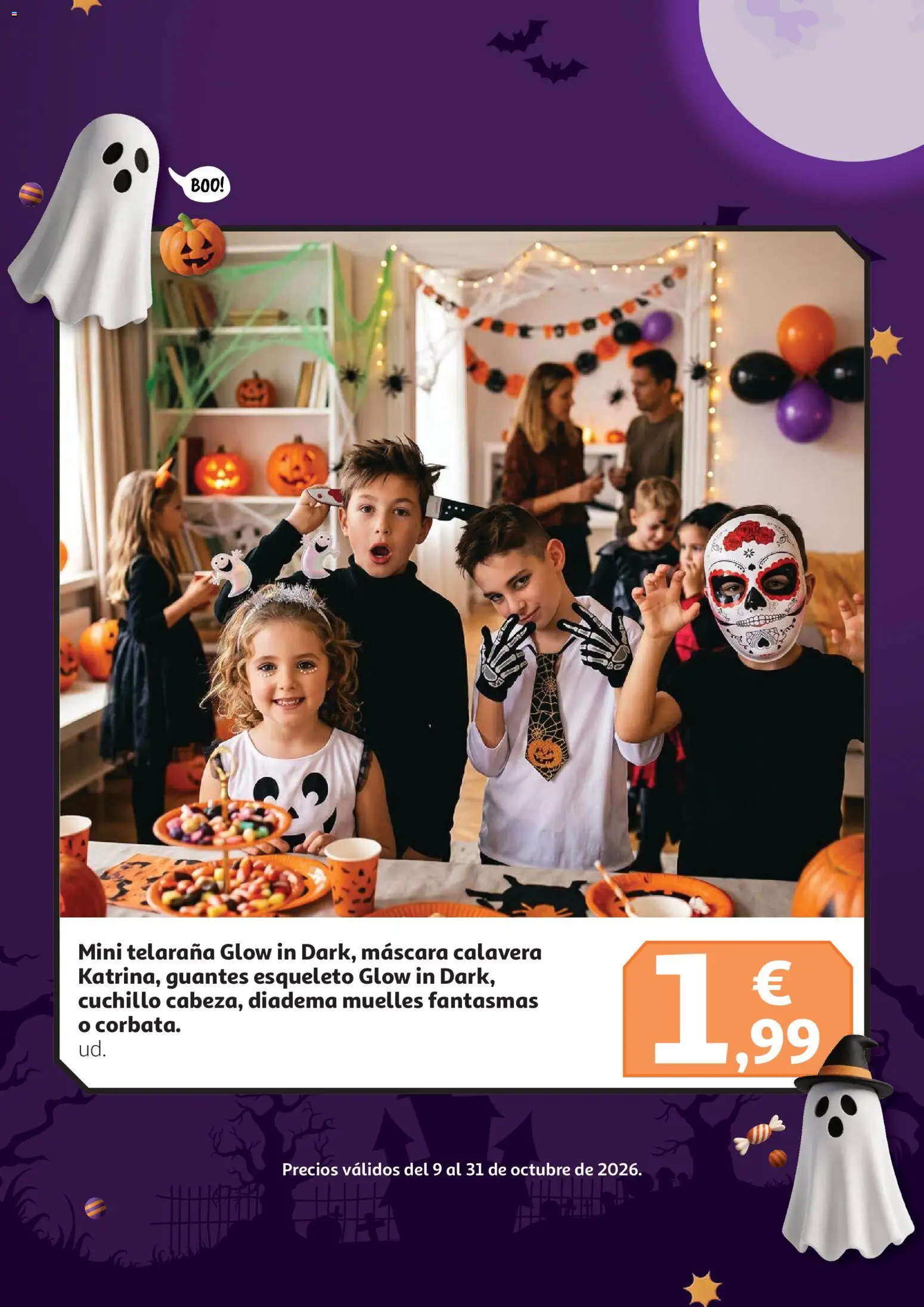 Alcampo - Halloween │ válido desde el 09/10/2026 | Página: 10 | Productos: Máscara, Guantes