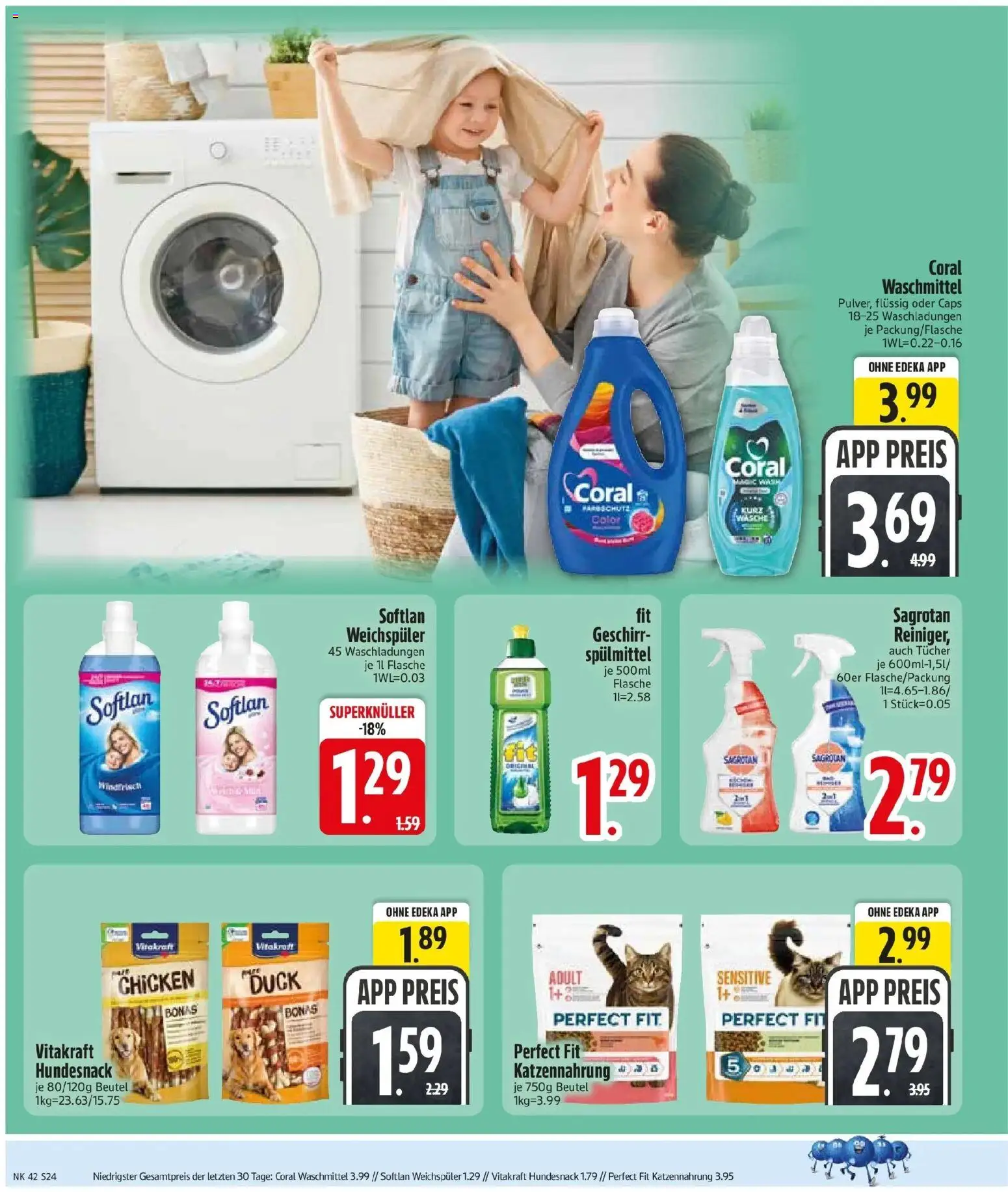 Edeka Prospekt Hainsacker (ab 12.10.2026) » Angebote Online | Seite: 26 | Produkte: Coral, Coral waschmittel, Weichspüler, Waschmittel