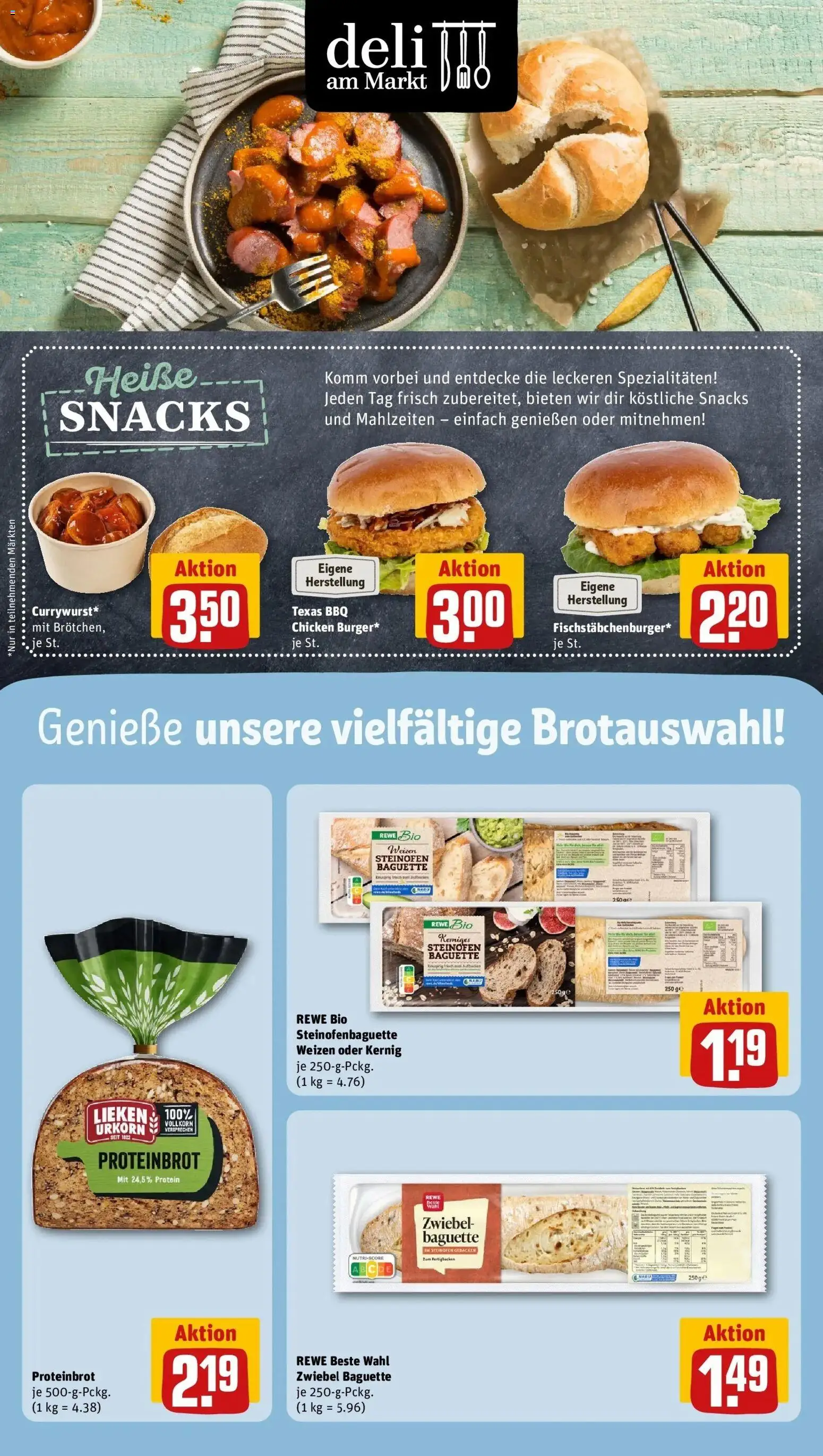 Rewe Prospekt Nettetal / Kaldenkirchen – gültig ab 01.06.2026 | Seite: 11 | Produkte: Burger, Baguette