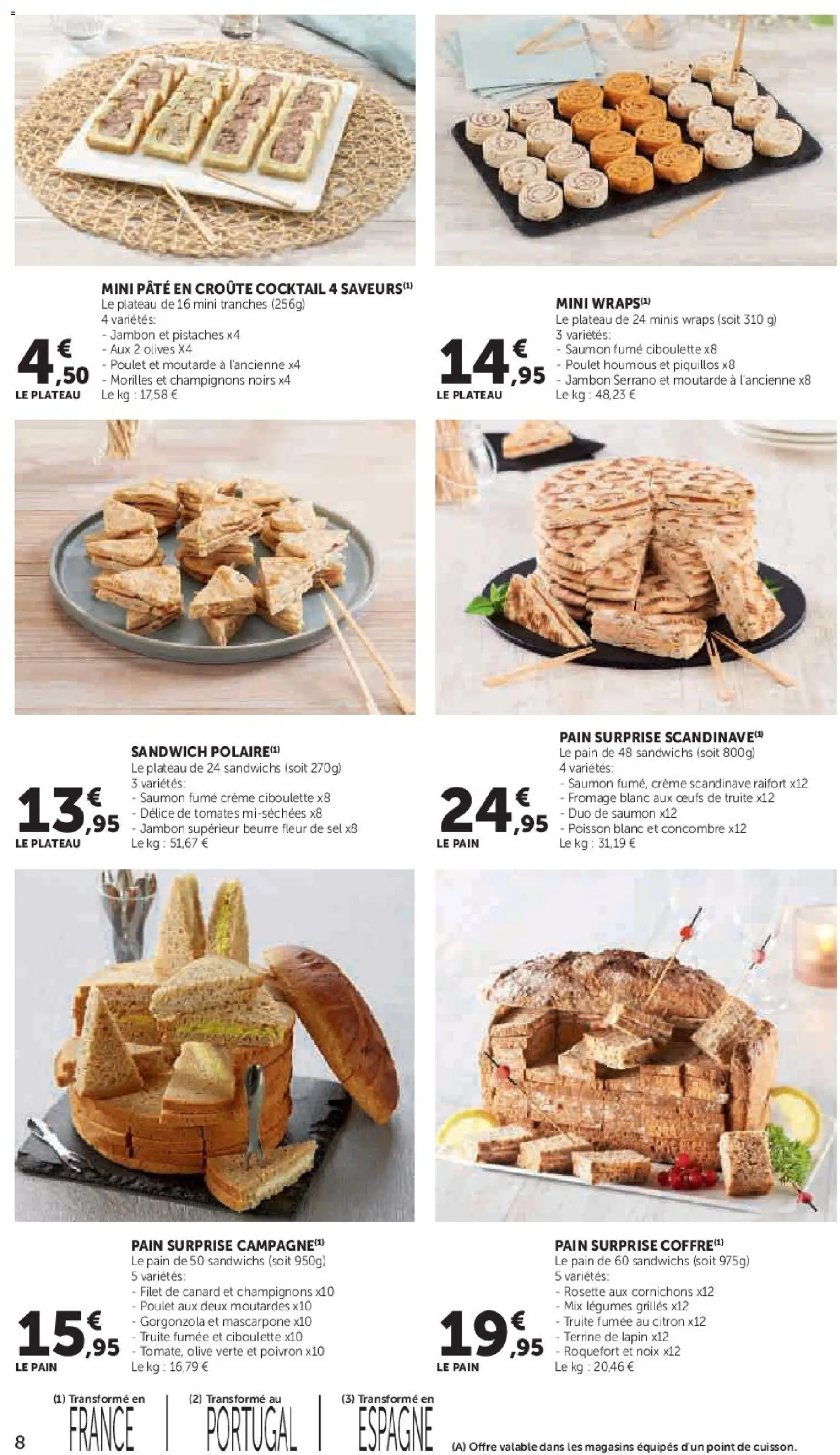 {H1} | Page: 8 | Produits: Citron, Truite fumée, Beurre, Mascarpone