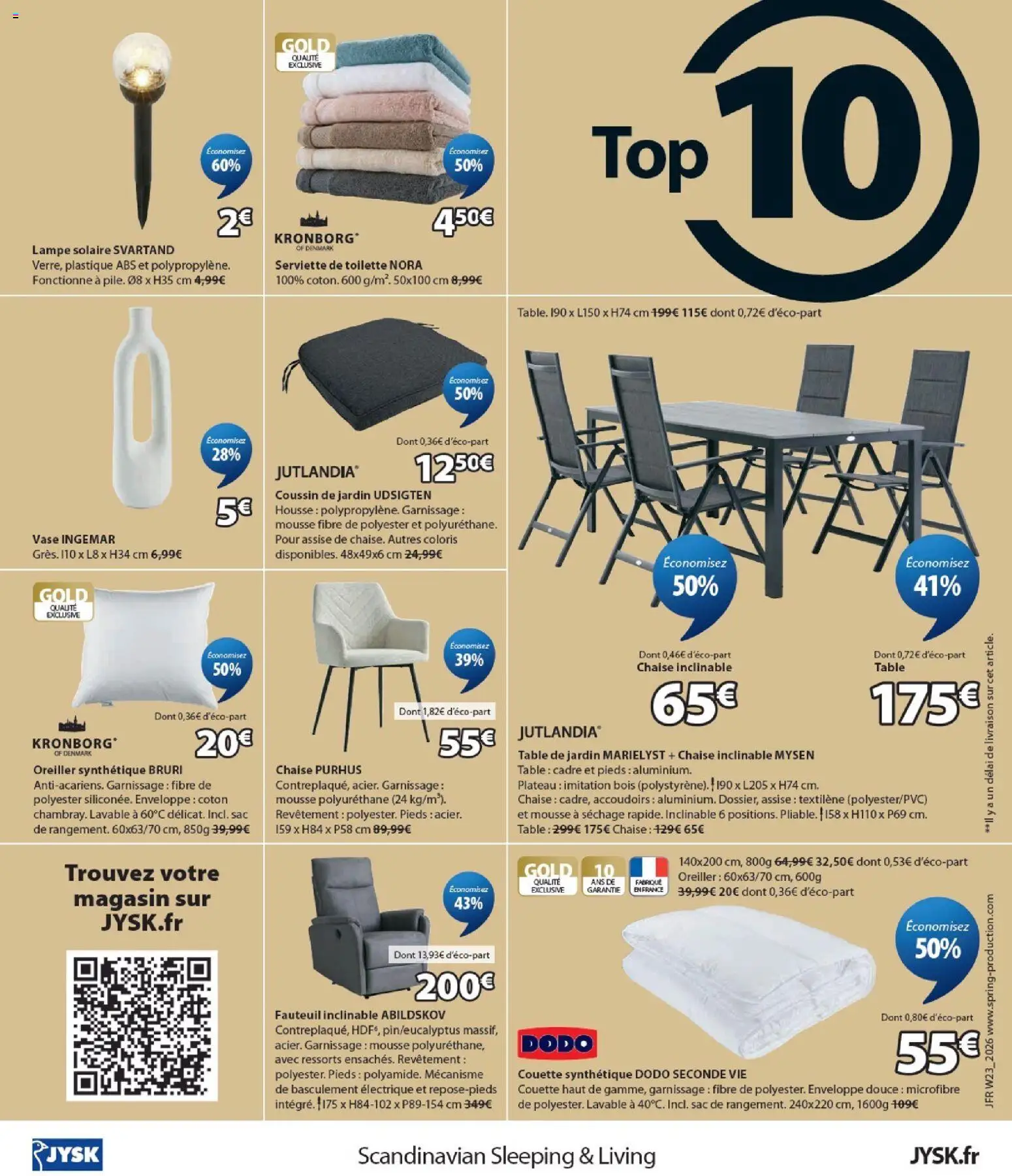 {H1} | Page: 12 | Produits: Coton, Fauteuil, Lampe solaire, Couette