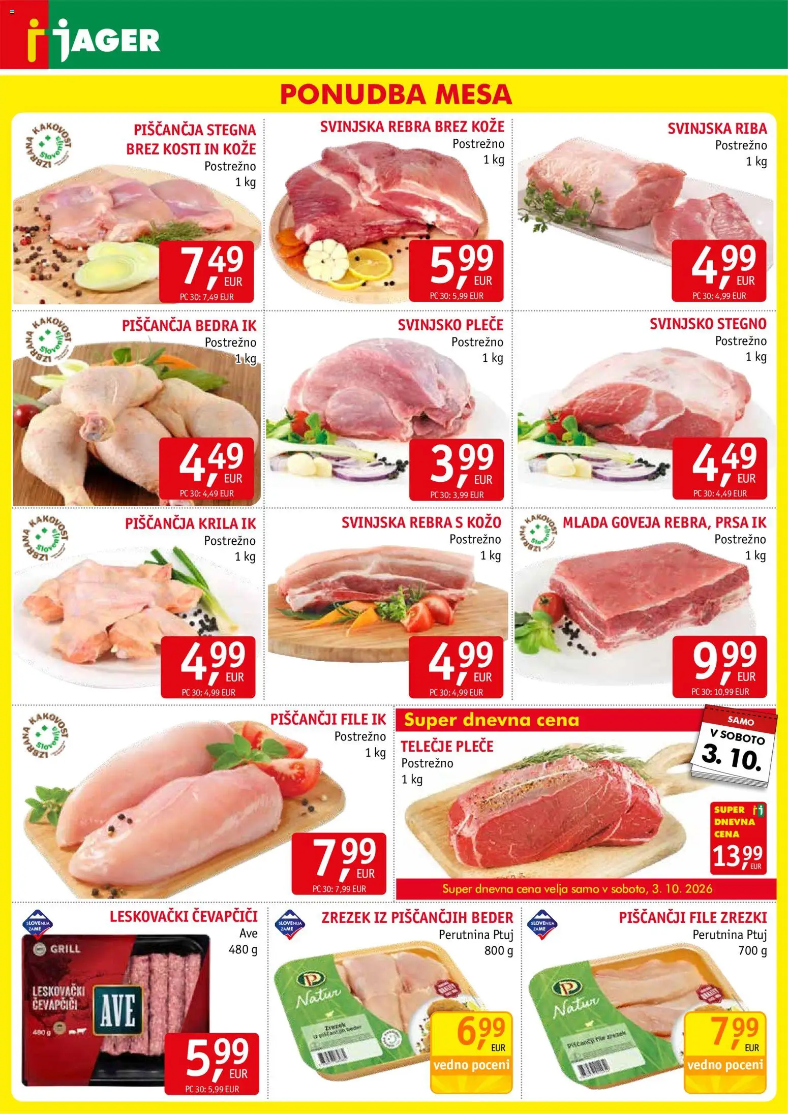Novi Jager katalog ponudbe – veljaven od 30.09.2026 | Stran: 3