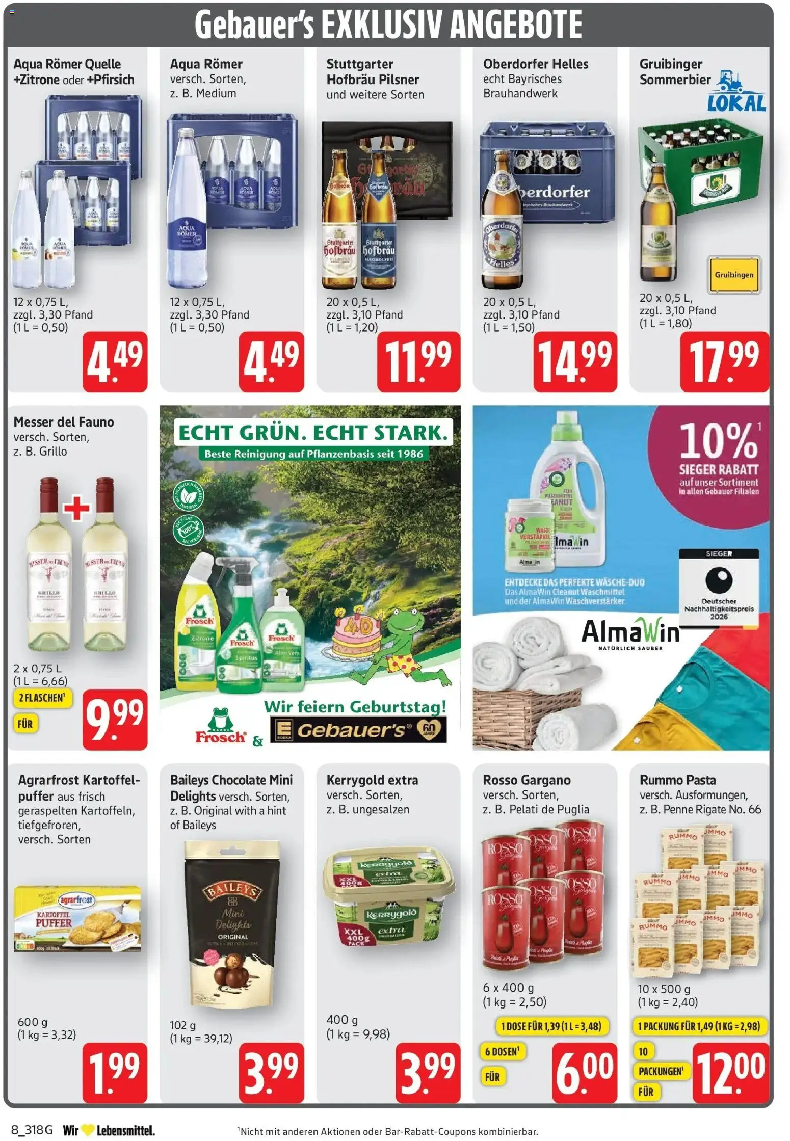 Edeka prospekt Göppingen	 – gültig ab 04.05.2026 | Seite: 10 | Produkte: Waschmittel, Zitrone, Baileys, Pasta