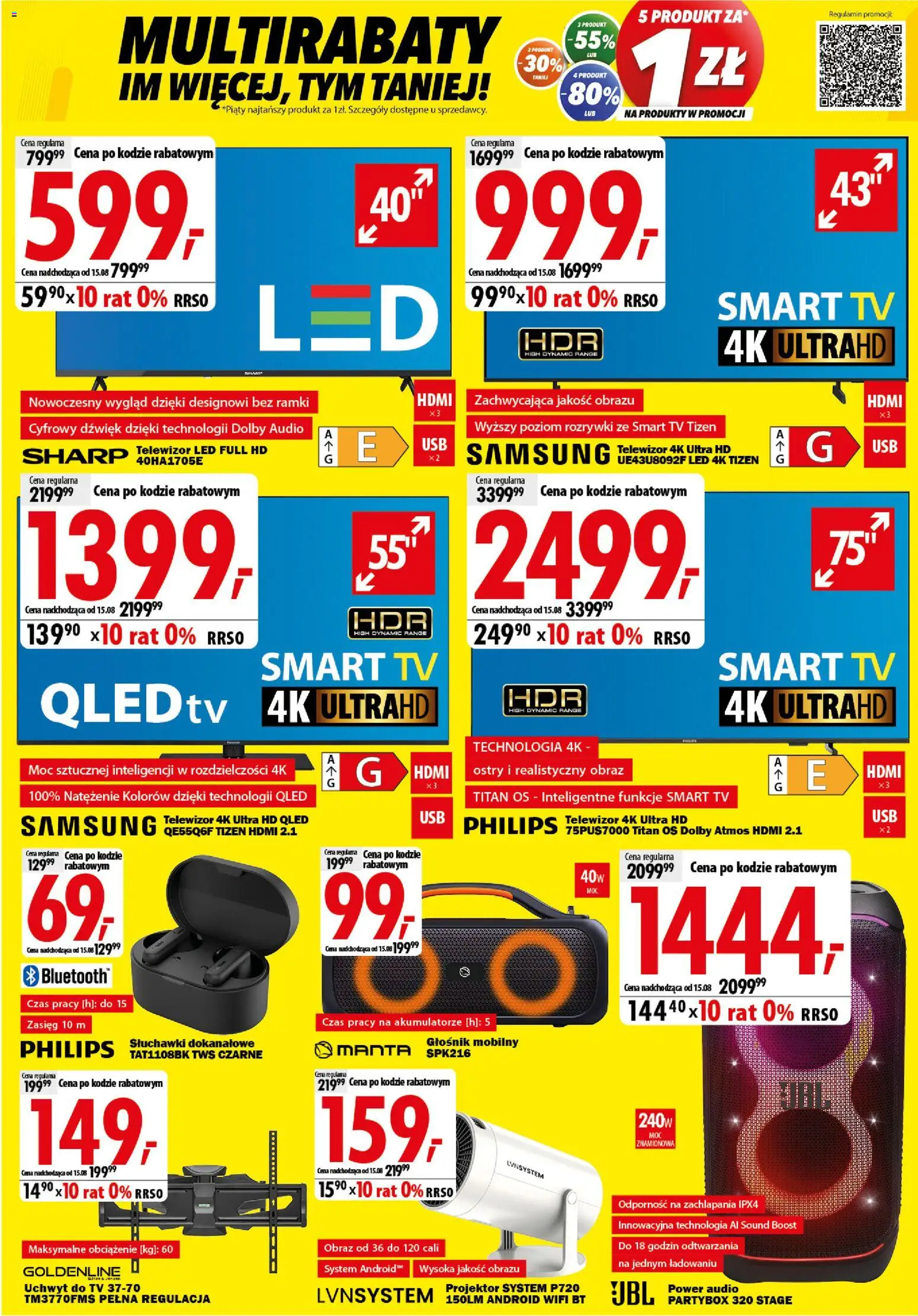 Mediaexpert promocje - Wielkie otwarcie Tychy od 06.08.2026 | Strona: 2 | Produkty: Telewizor, Audio, Słuchawki, Głośnik