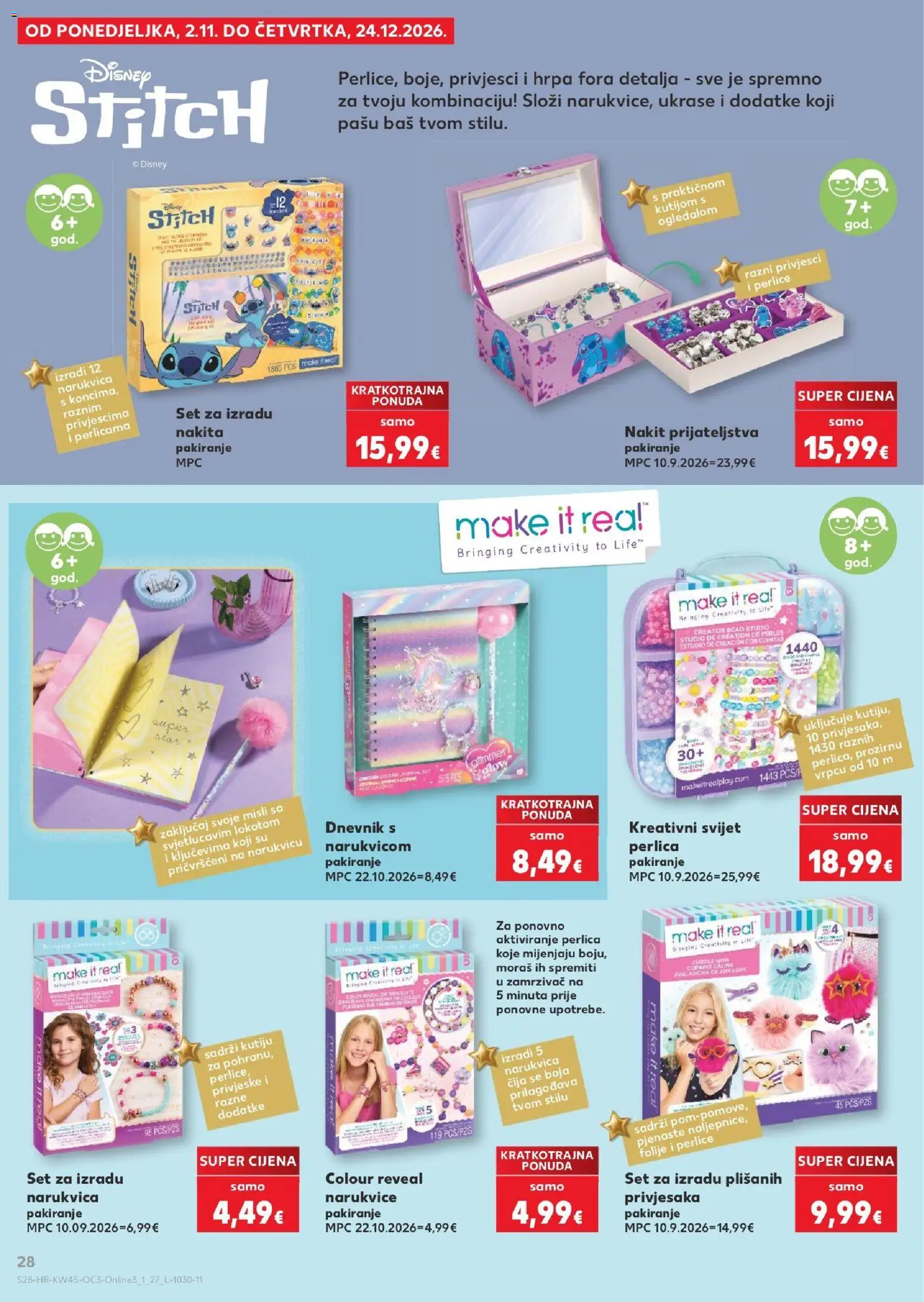 Kaufland katalog | vrijedi od 02.11.2026 | Stranica: 28 | Proizvodi: Bas, Narukvica, Zamrzivač