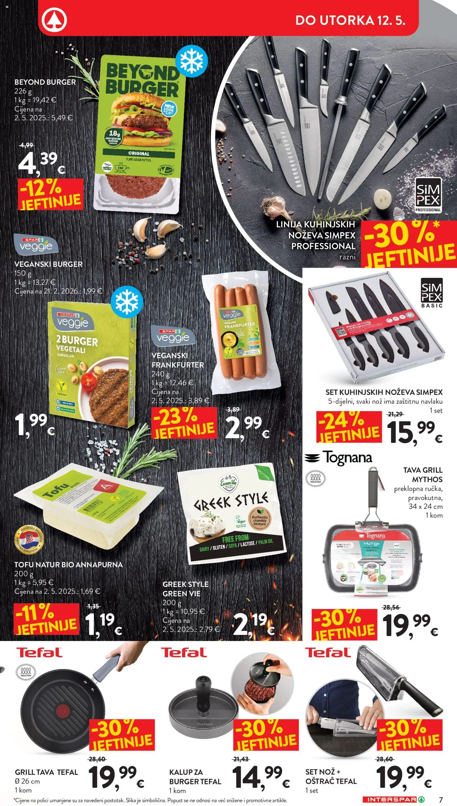 Interspar katalog | vrijedi od 22.04.2026 | Stranica: 7 | Proizvodi: Tognana, Grill tava, Tava, Tofu
