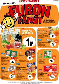 K-Citymarket-mainoslehti voimassa 08.06.2026 alkaen