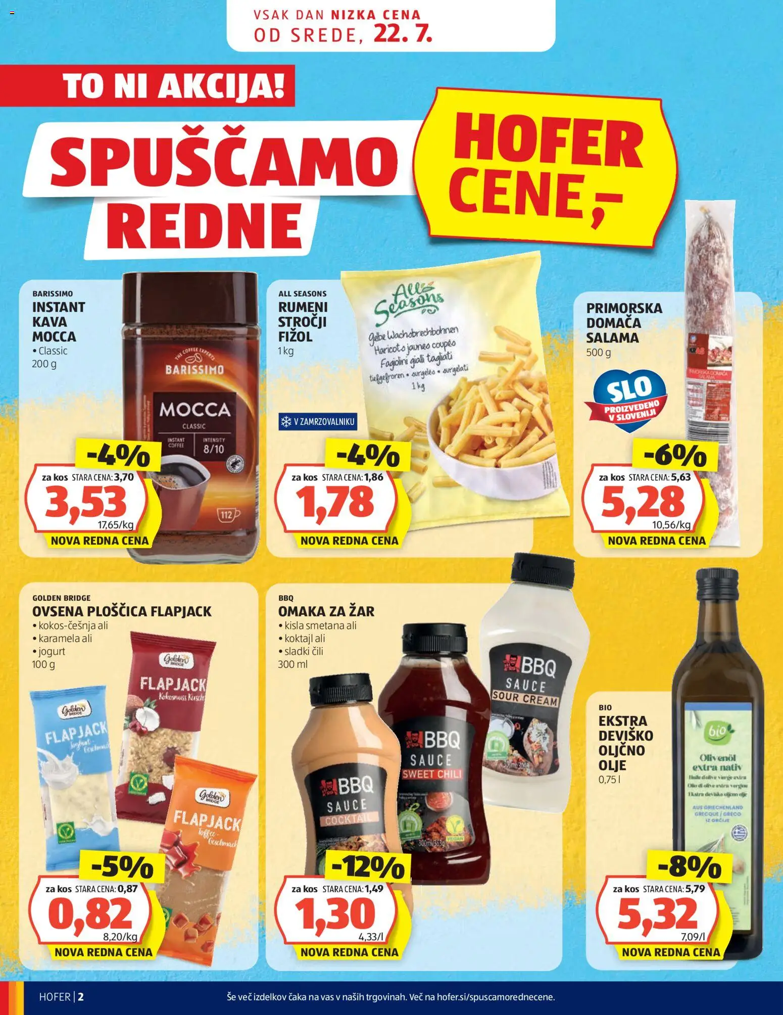 Hofer SI katalog | vrijedi od 22.07.2026 | Stranica: 2 | Proizvodi: Jogurt, Kava, Čili, Karamela