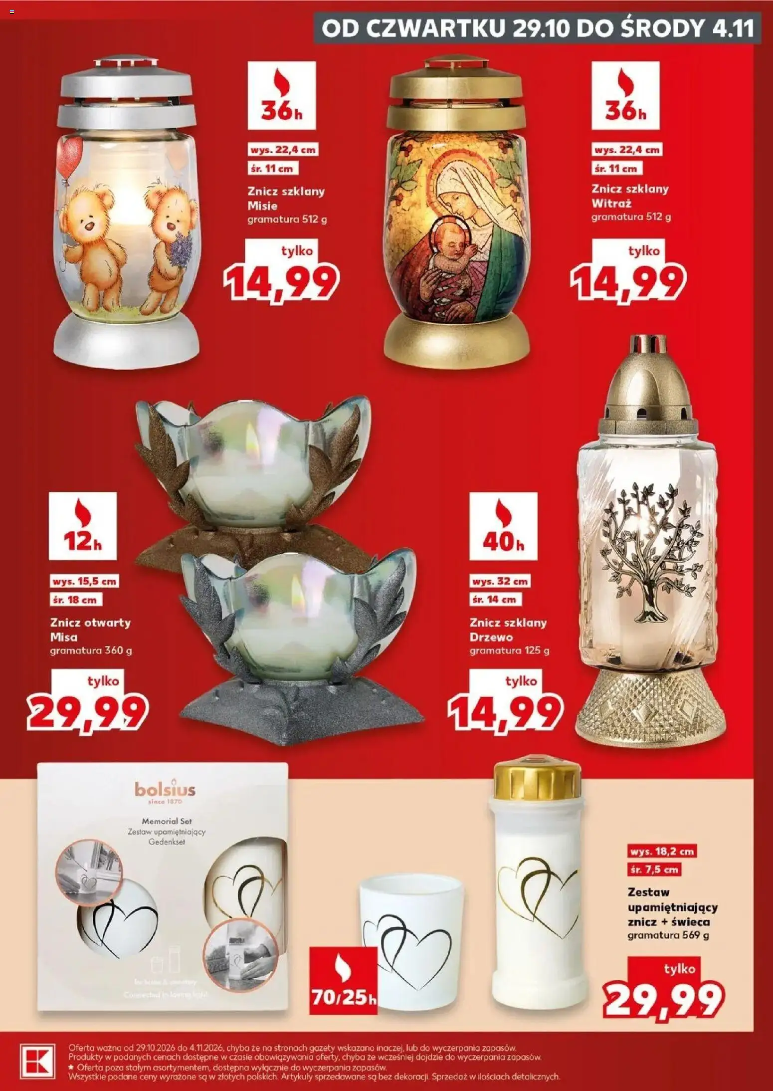 Kaufland Kaufland Katalog Znicze od 29.10.2026 - od jutra PDF | Strona: 7 | Produkty: Świeca, Gazety