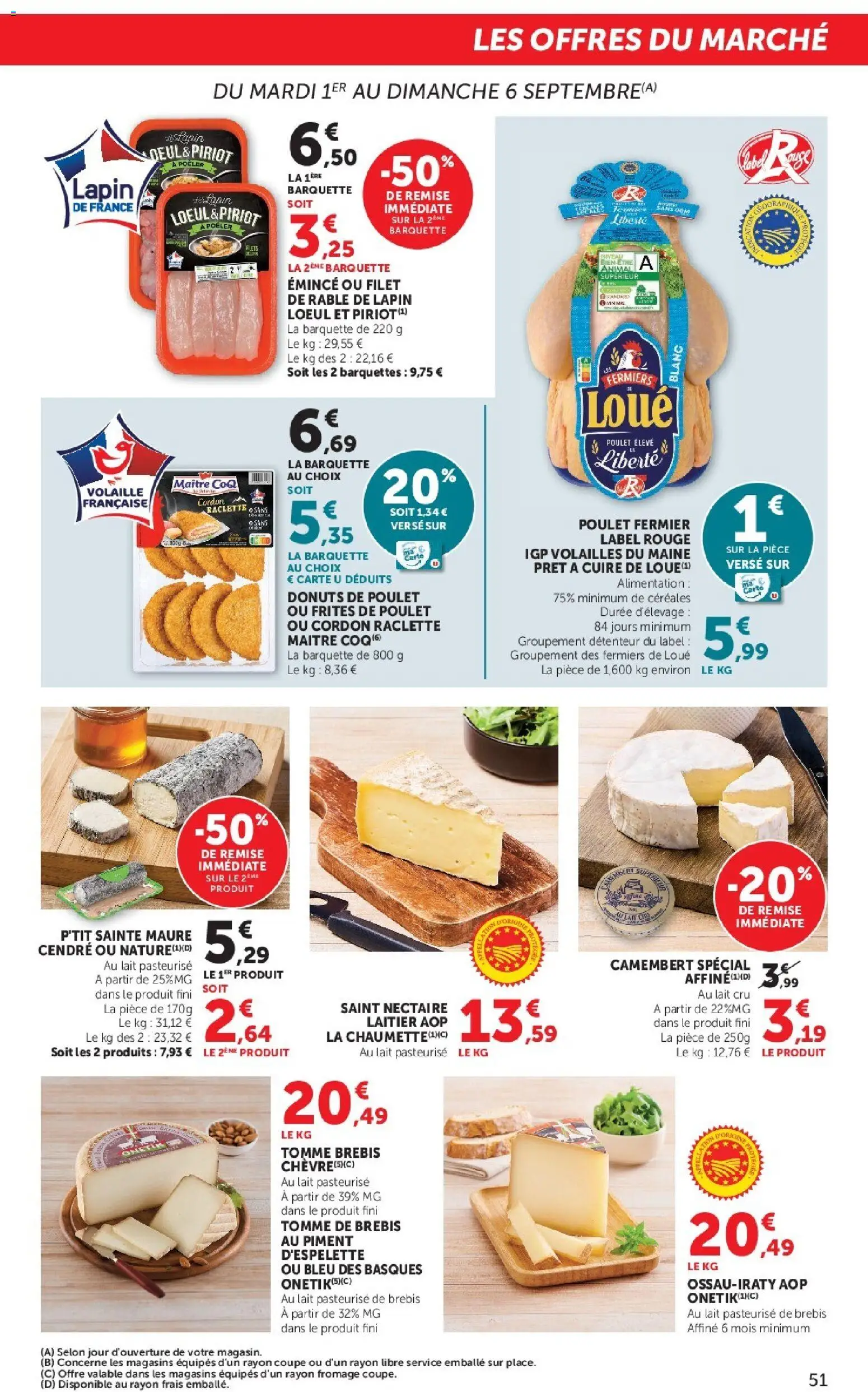 {H1} | Page: 51 | Produits: Poulet, Raclette, Piment d'espelette, Fromage