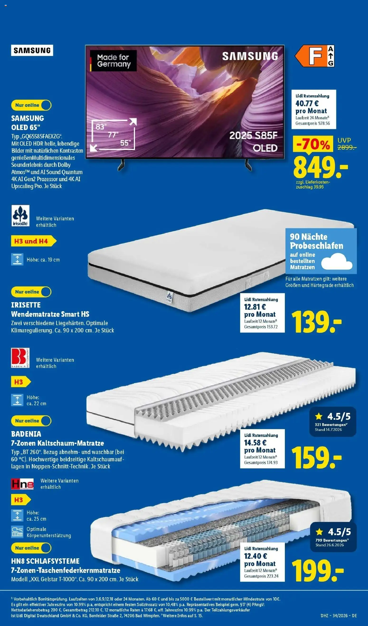 Lidl Prospekt Einbeck (ab 17.08.2026) zum Blättern » Angebote | Seite: 29 | Produkte: Bad, Samsung, Bilder