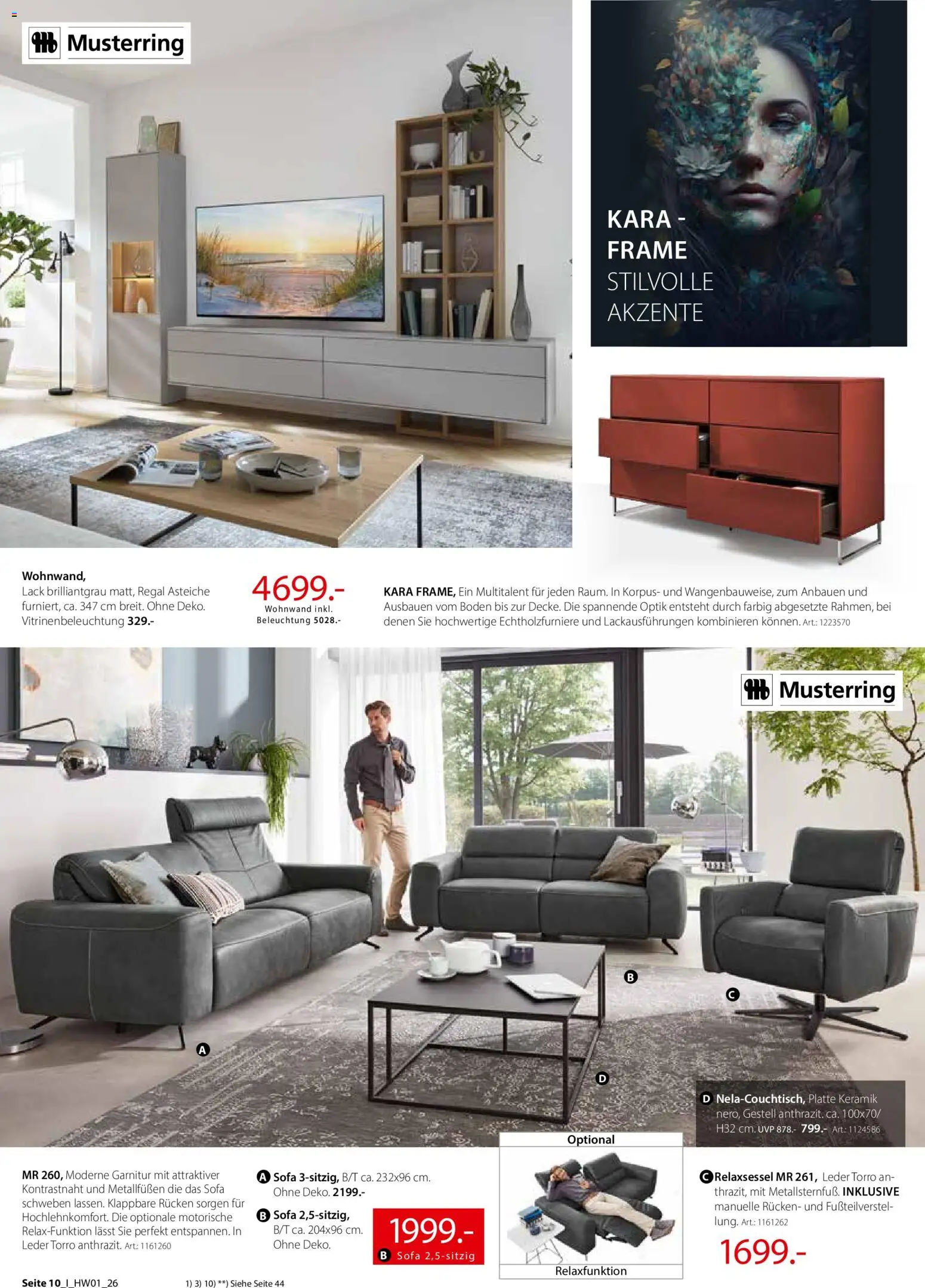 Zurbrüggen Hochwert Spezial – gültig ab 27.03.2026 | Seite: 10 | Produkte: Relaxsessel, Wohnwand, Sofa, Regal