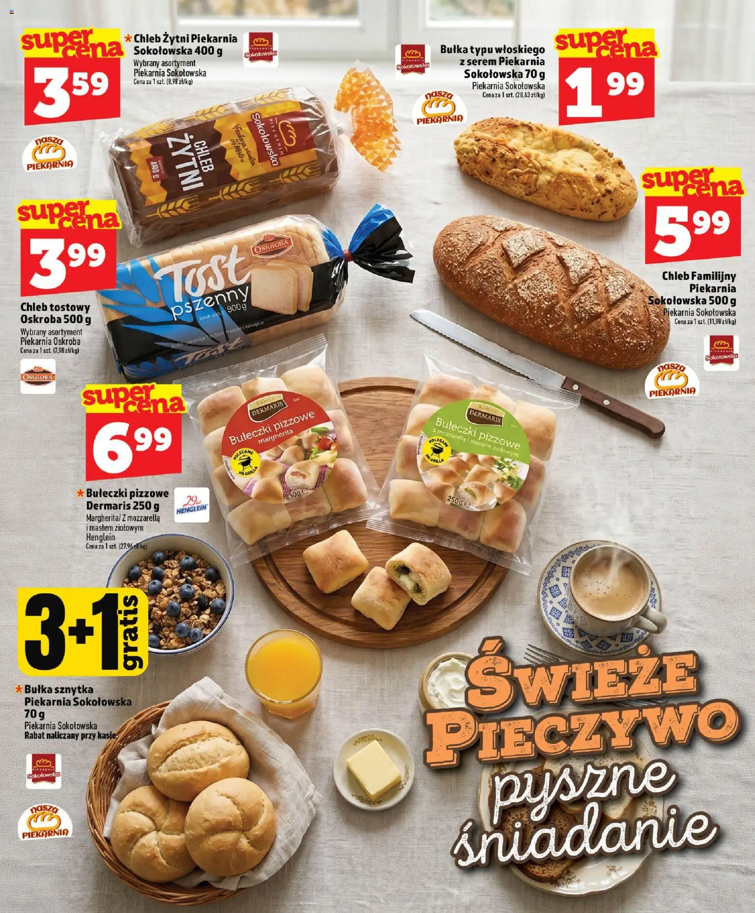 Topaz gazetka - Ceny małe na stałe od 25.06.2026 | Strona: 12 | Produkty: Chleb tostowy, Piekarnia, Chleb, Mozzarella