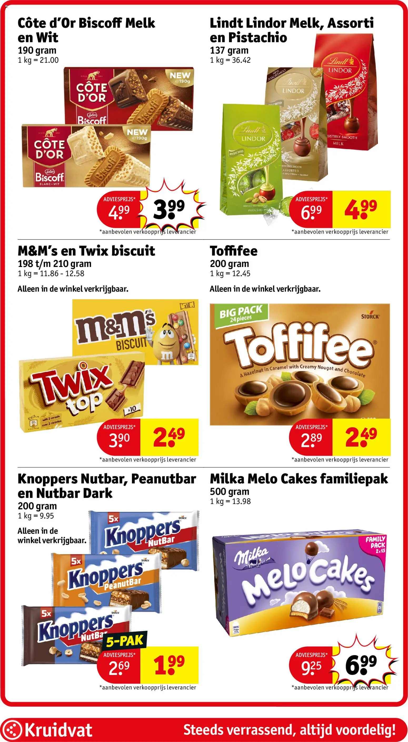 {H1} | Pagina: 71 | Producten: Twix, Lindt, Lindor, Melk