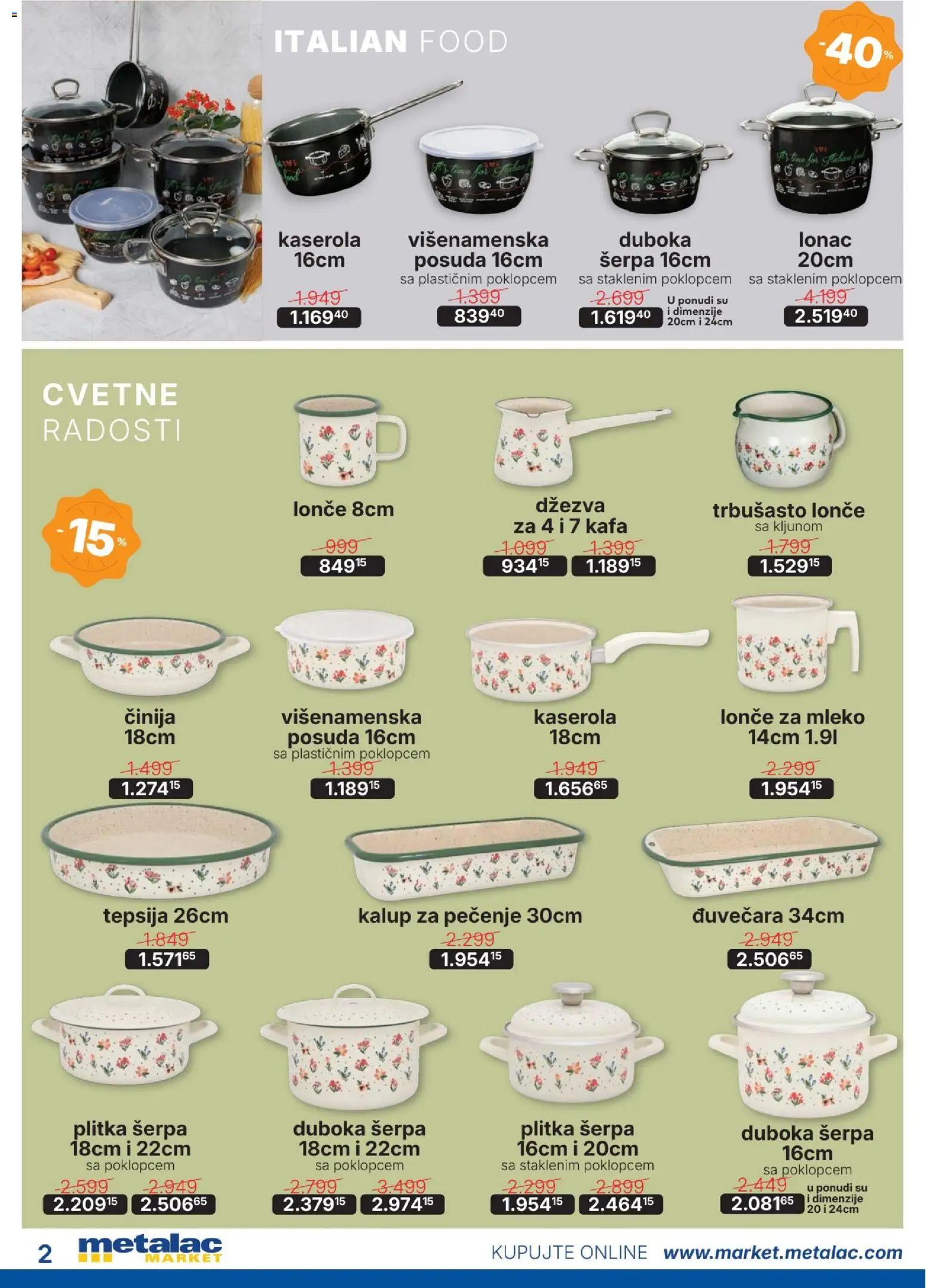 Metalac Market katalog - važi od 01.09.2026 | Strana: 2 | Proizvode: Džezva, Mleko, Kafa