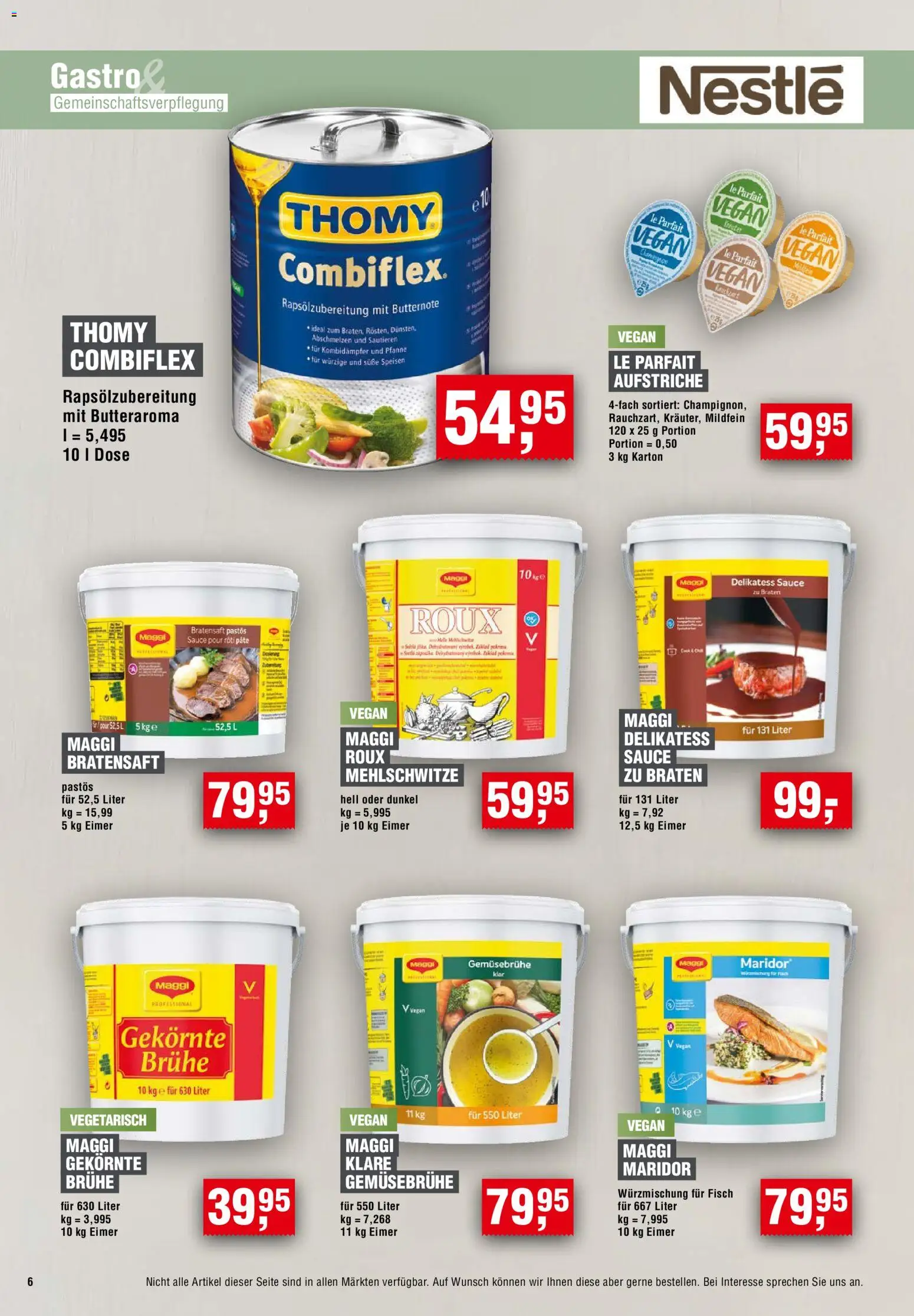 Handelshof Gastro & GV – gültig ab 01.10.2026 | Seite: 6 | Produkte: Maggi, Brühe, Fisch