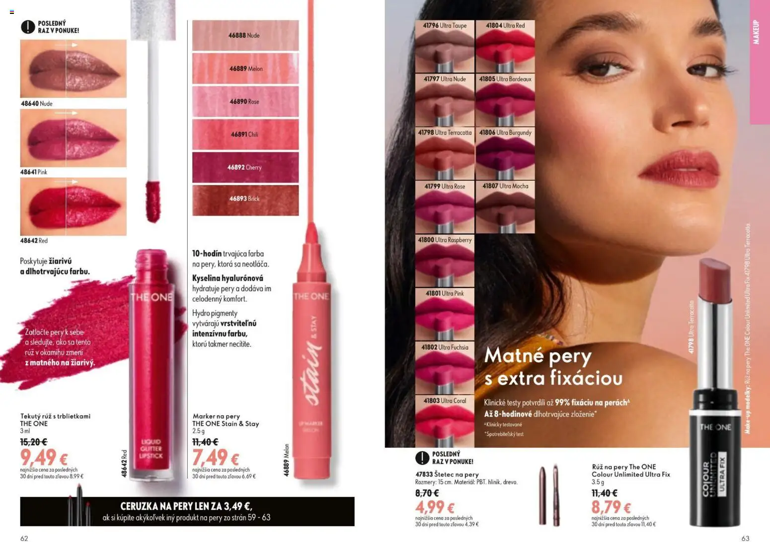 Nové Oriflame akcie – leták je platný od 19.08.2026 | Strana: 32 | Produkty: Štetec, Rúž na pery, Ceruzka, Melón