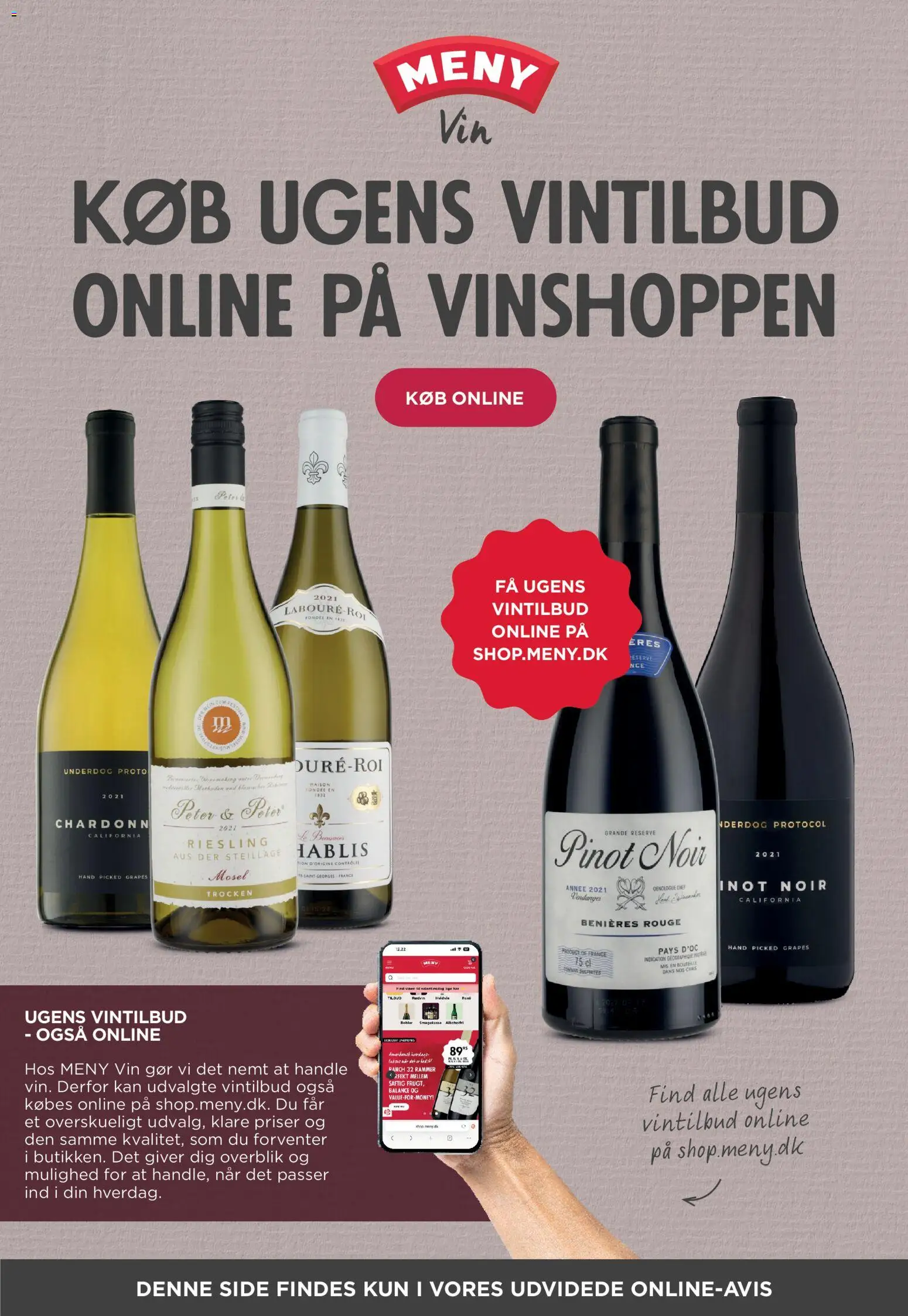 Meny tilbudsavis – gyldig fra 22.05.2026 | Side: 36 | Produkter: Rammer, Vin, Søm