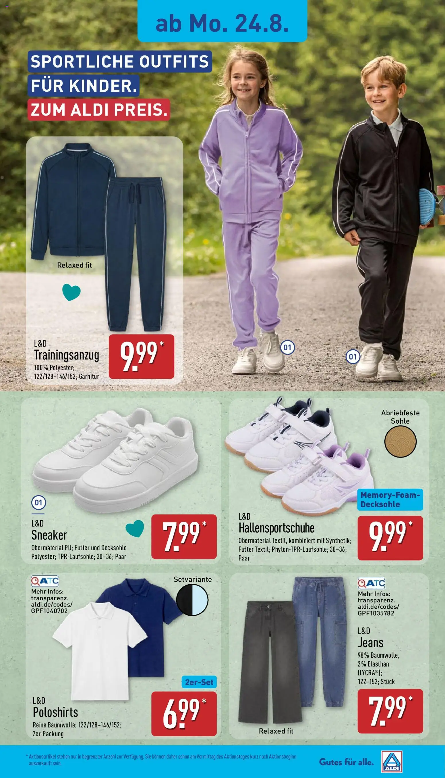 Aldi Prospekt – gültig ab 24.08.2026 | Seite: 6 | Produkte: Jeans