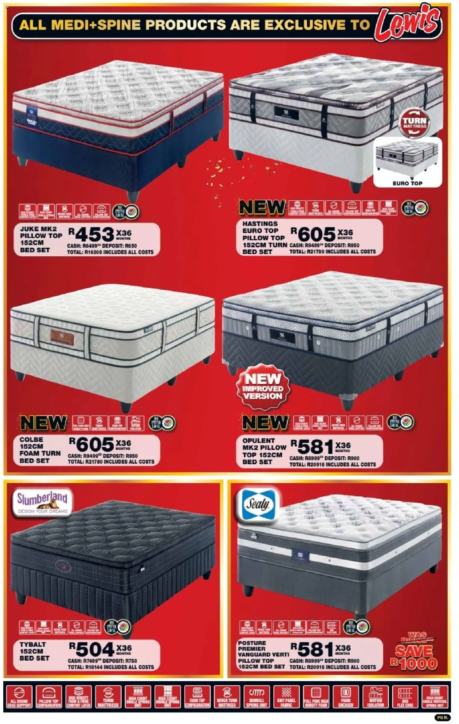 New Lewis Stores catalogue – valid from 05/10/2026 | Page: 11 | Products: Bed, Mattress, Pillow, Foam
