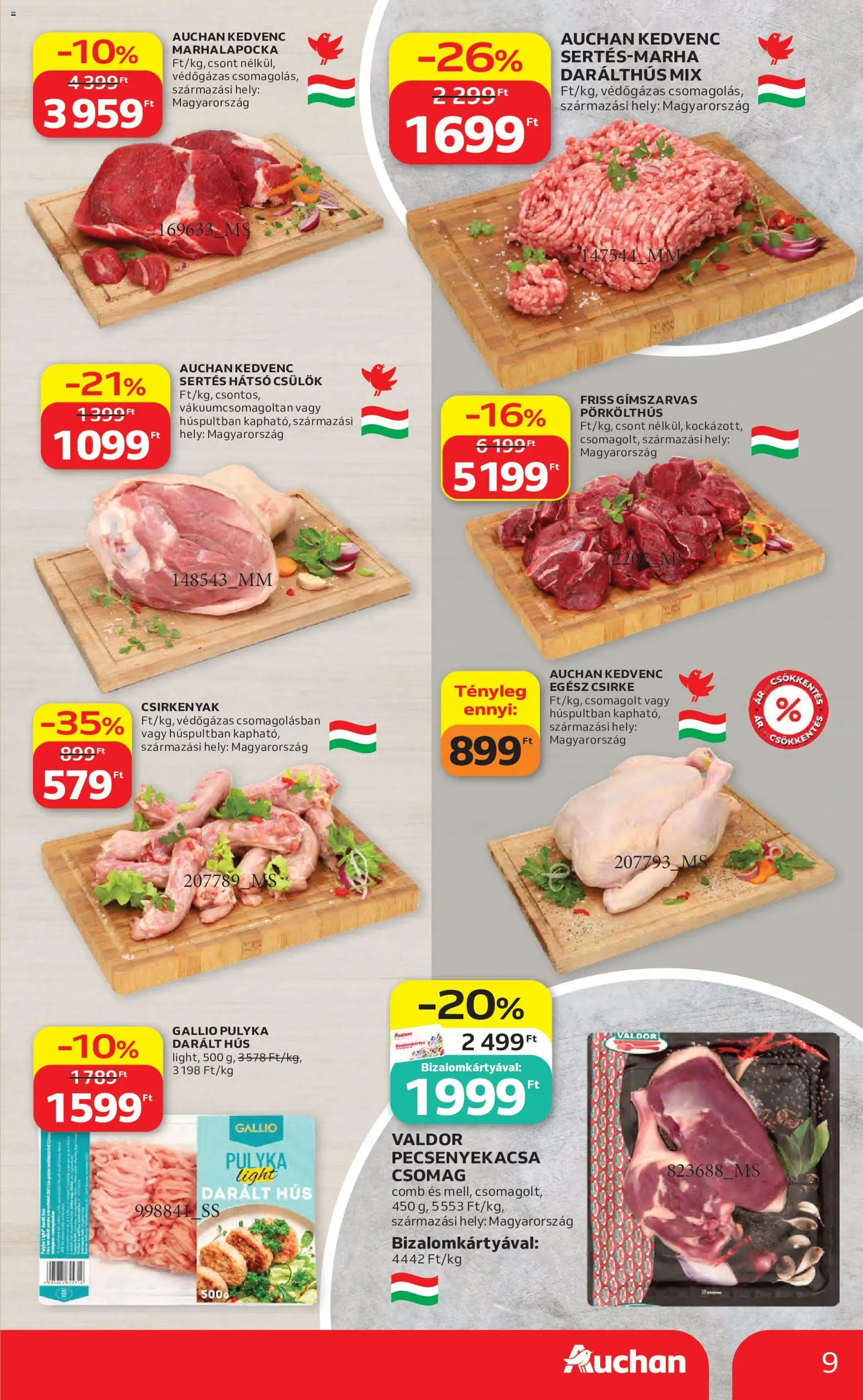 Auchan akciós ujság - amely érvényes a következő dátumtól: 2026.10.22. | Oldal: 9