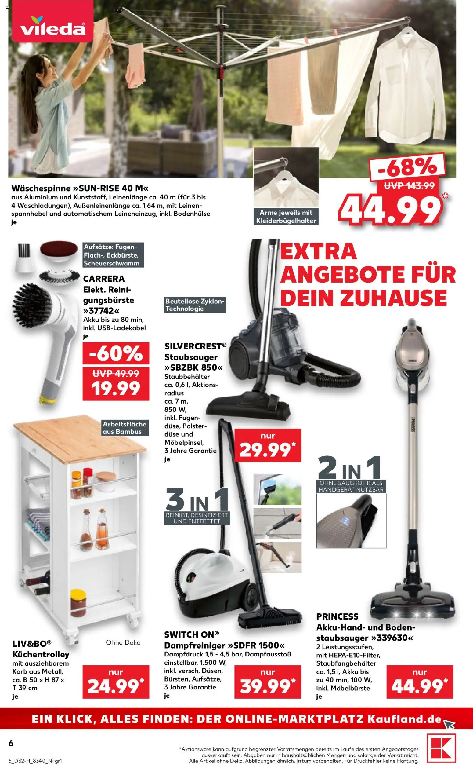 Kaufland Prospekt Rostock – gültig ab 06.08.2026 | Seite: 6 | Produkte: Staubsauger, Korb