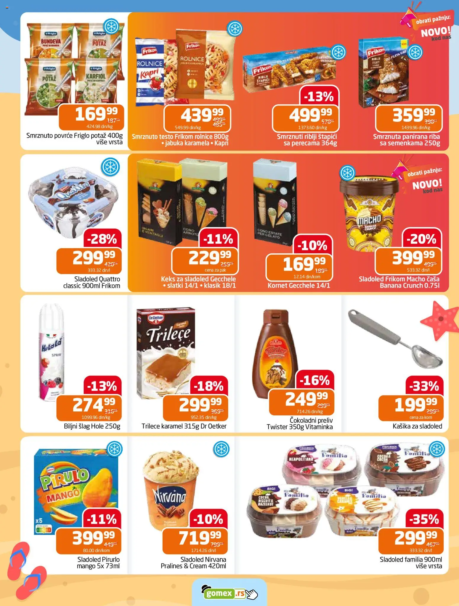 Gomex katalog - važi od 24.06.2026 | Strana: 4 | Proizvode: Banana, Šlag, Sladoled, Mango