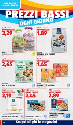 Anteprima del volantino FROLLINI RISO E LATTE, Cookies made with rice and milk in a 700g package. valido a partire dal 08.06.2026 | Pagina: 6