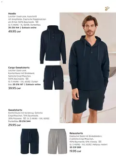 Tchibo aktionen Comfort ab 21.04.2026 gültig | Seite: 23 | Produkte: Sweatshorts, Hoodie