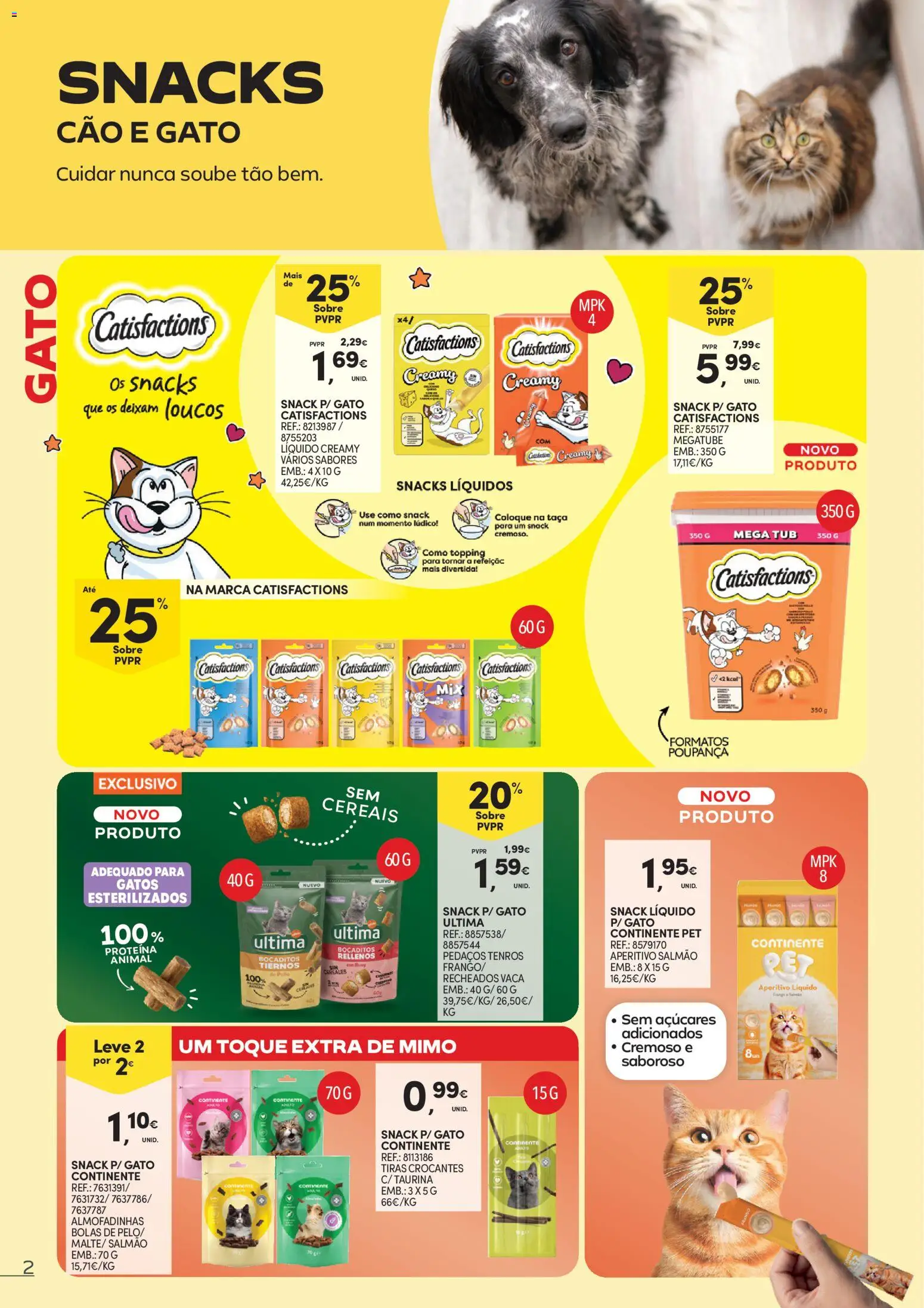 Continente Animais de Companhia │ válido de 09.06.2026 | Página: 2 | Produtos: Salmão, Cereais, Proteina