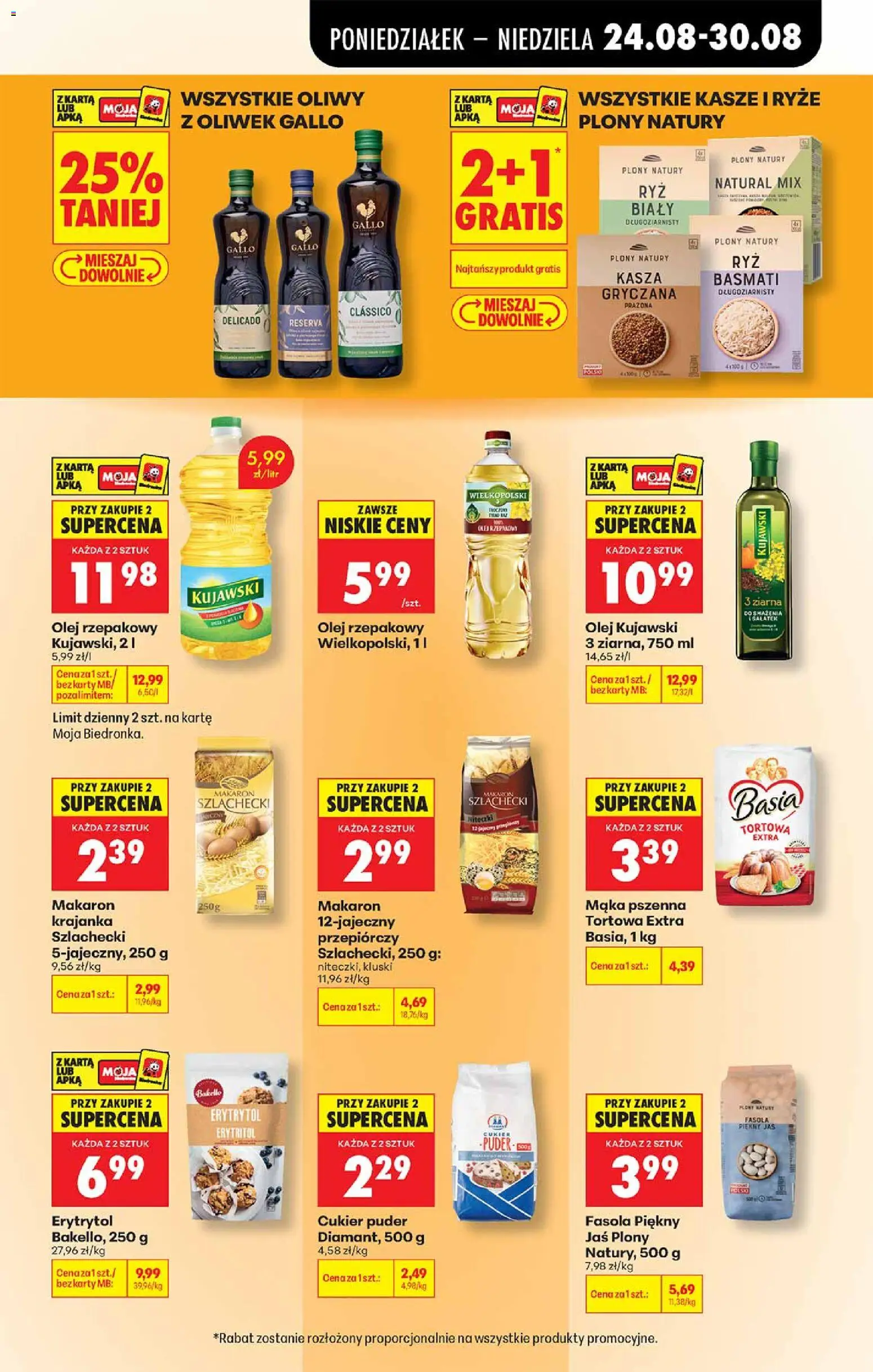 Biedronka Polsko leták od 24.08.2026 | Strana: 43 | Produkty: Olej, Rýže, Basmati