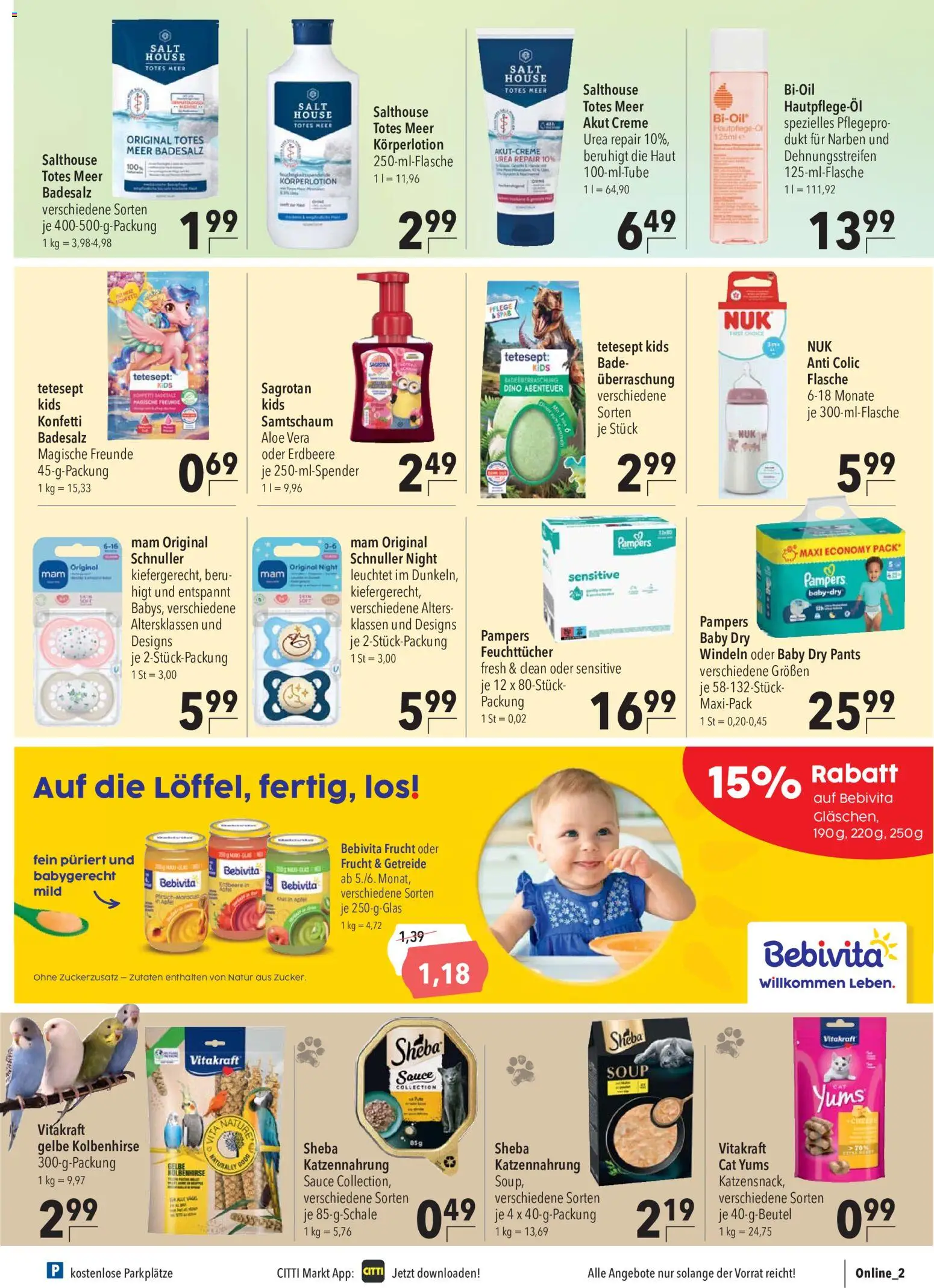 CITTI Markt Prospekt – gültig ab 21.10.2026 | Seite: 15 | Produkte: Sheba, Creme, Körperlotion, Getreide